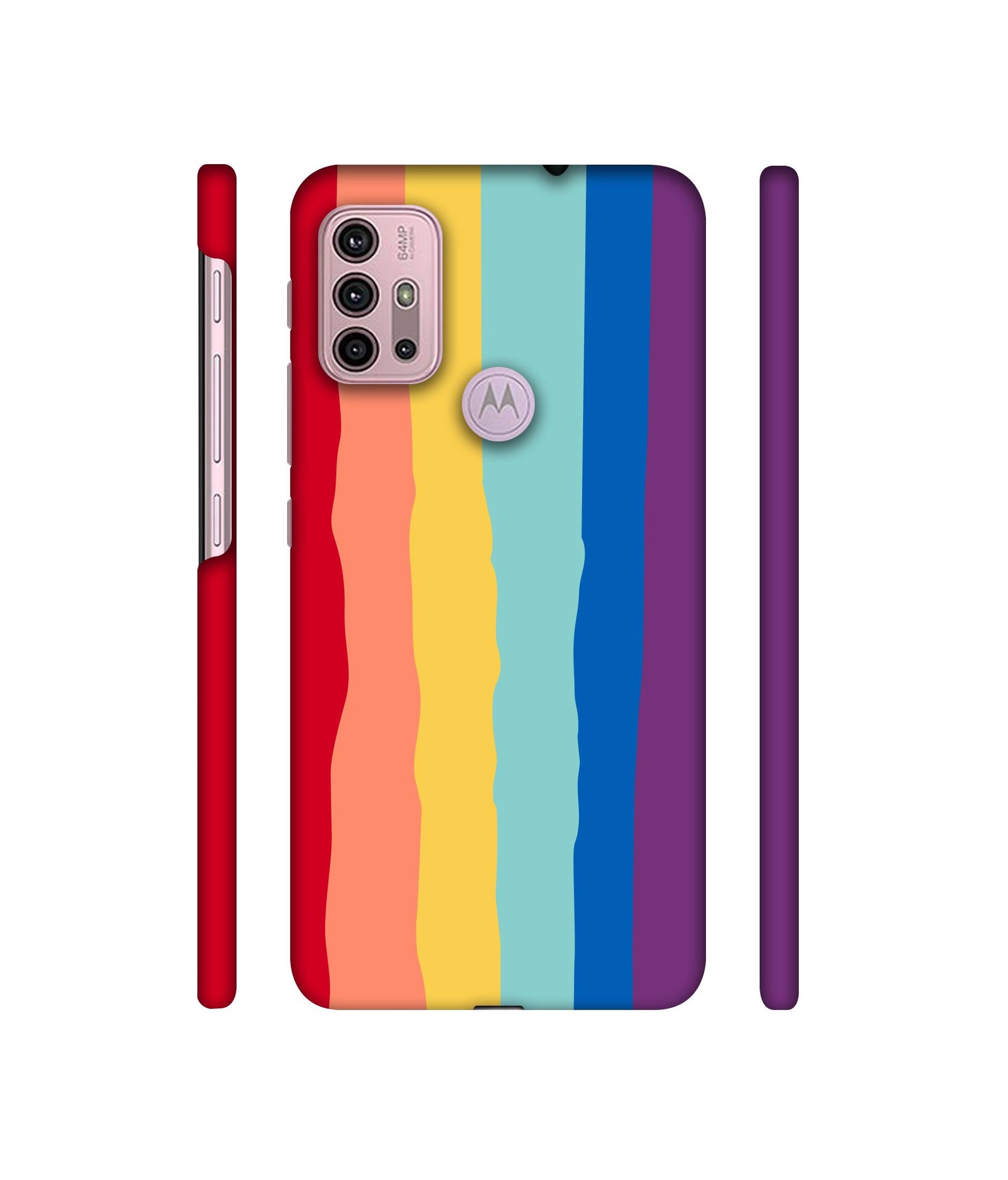 Rainbow1 Designer Hard Back Cover for Motorola Moto G30 / Moto G10 Power