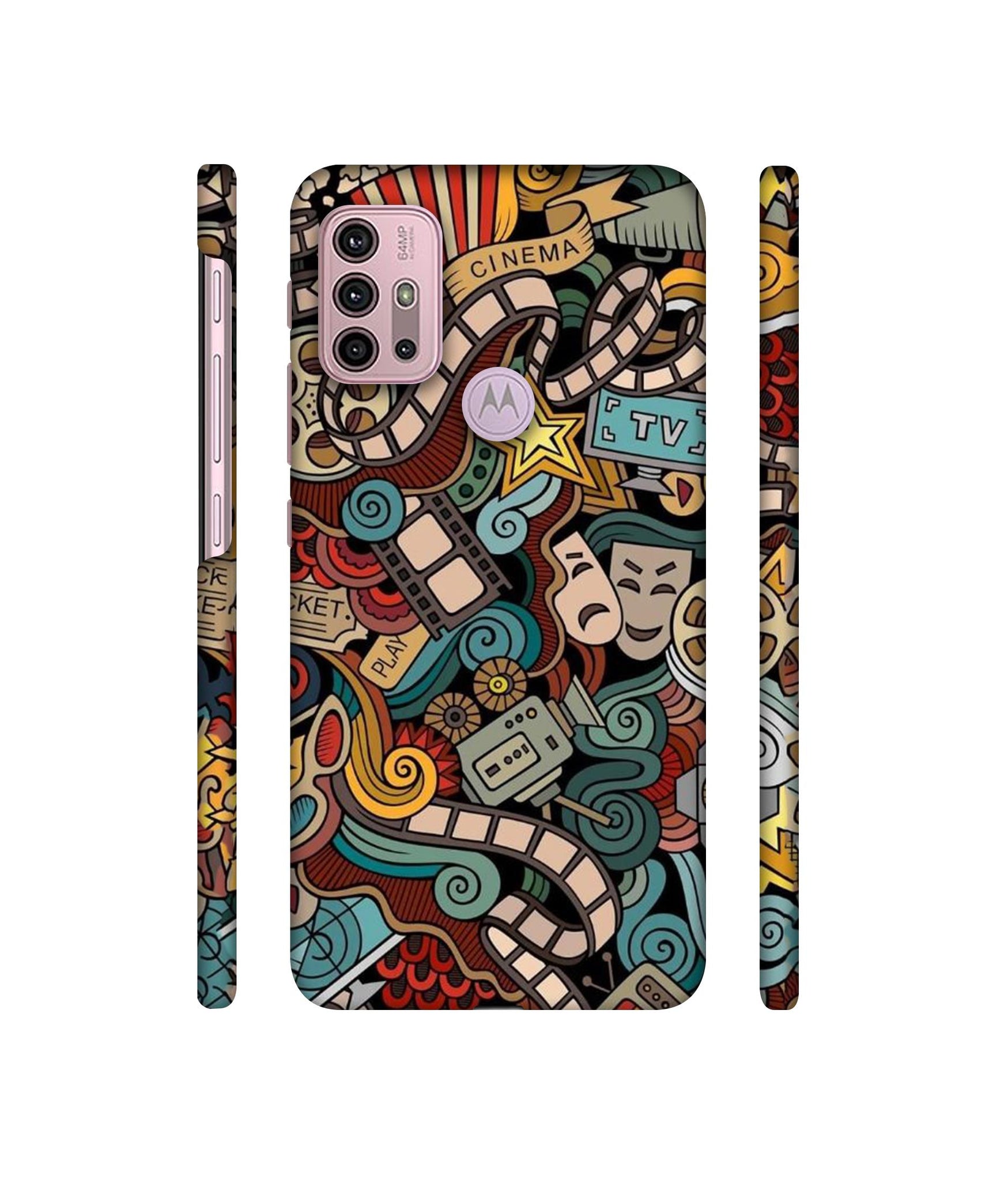 Movies Designer Hard Back Cover for Motorola Moto G30 / Moto G10 Power