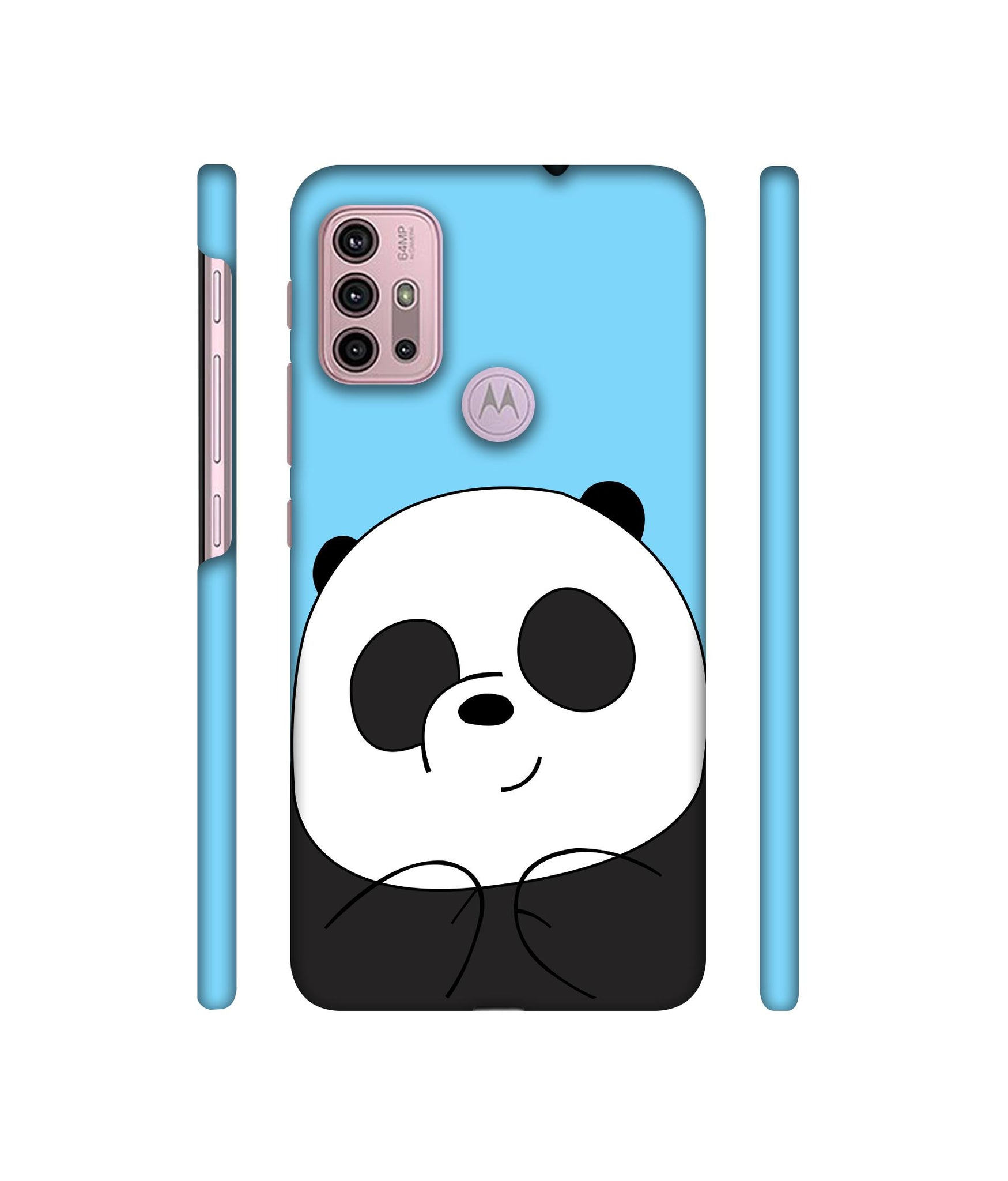 Cute Panda Designer Hard Back Cover for Motorola Moto G30 / Moto G10 Power