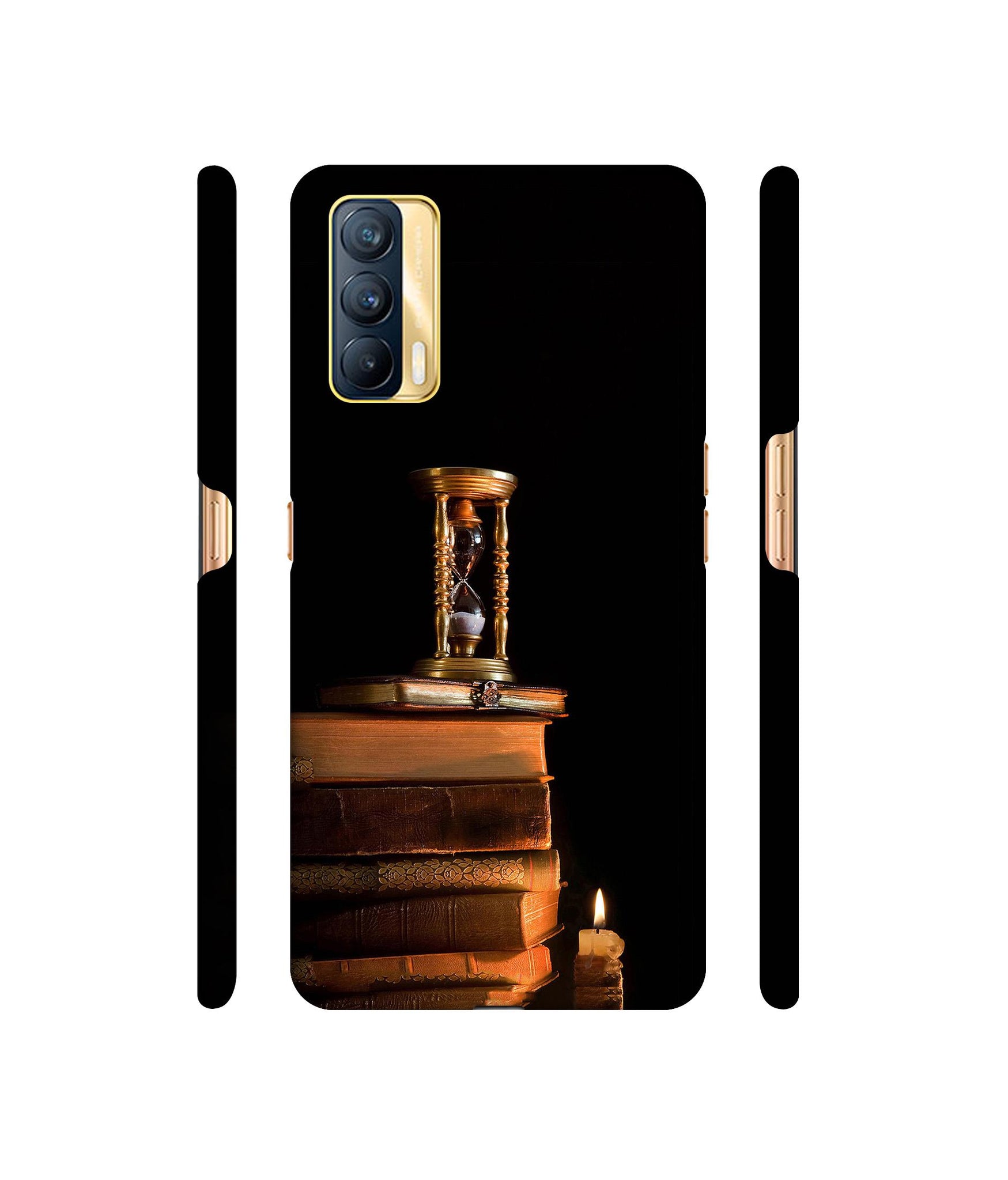 Magic Candles Books Designer Hard Back Cover for Realme X7 5G
