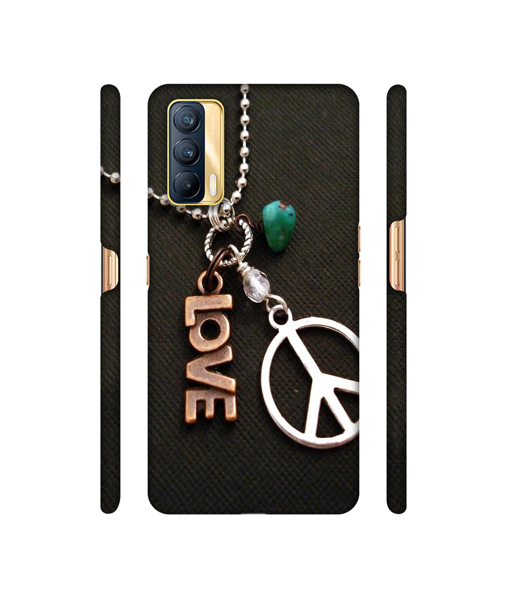 Love and Peace Designer Hard Back Cover for Realme X7 5G
