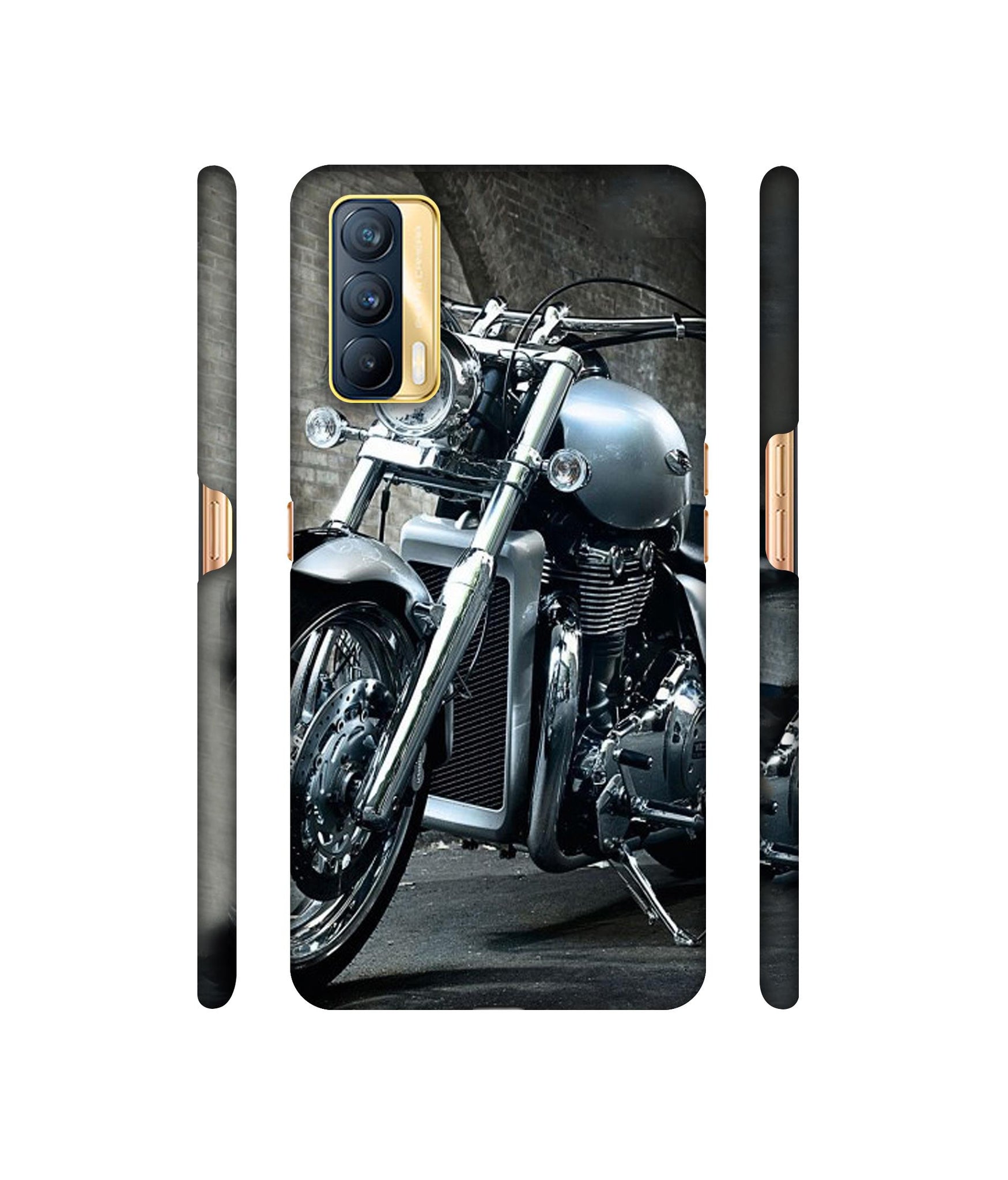 Motorcycle Designer Hard Back Cover for Realme X7 5G