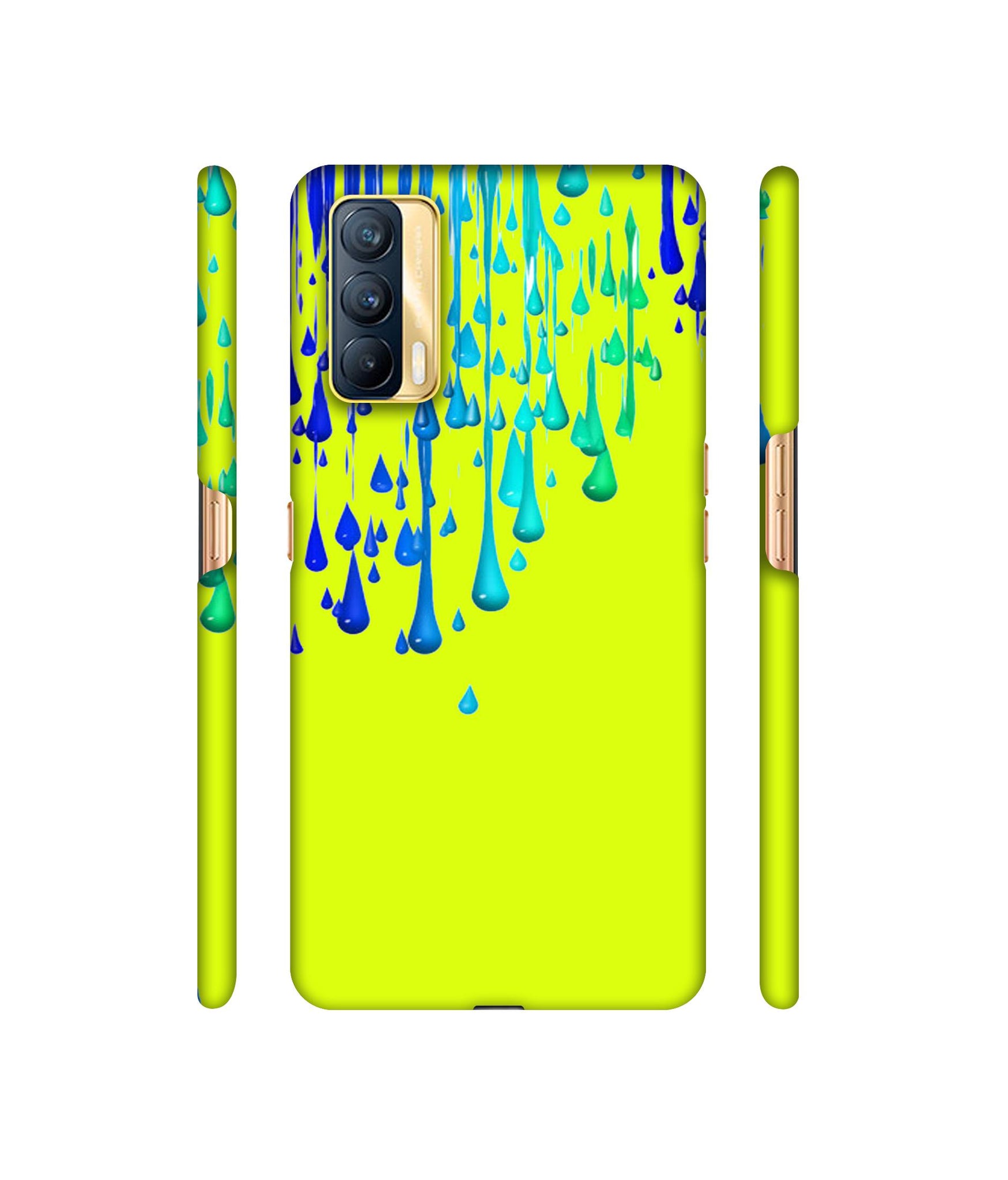 Neon Paint Designer Hard Back Cover for Realme X7 5G