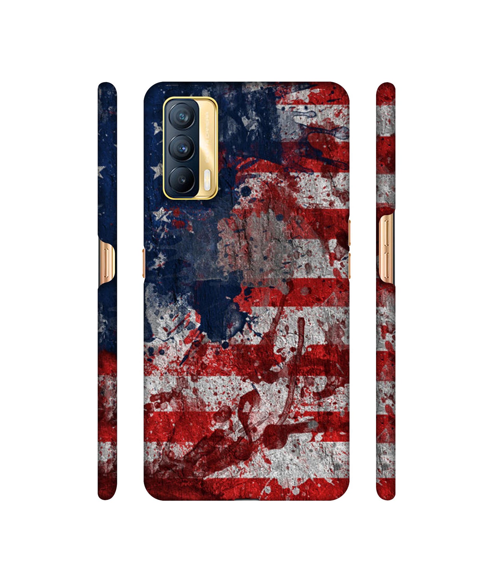 Painting American Designer Hard Back Cover for Realme X7 5G