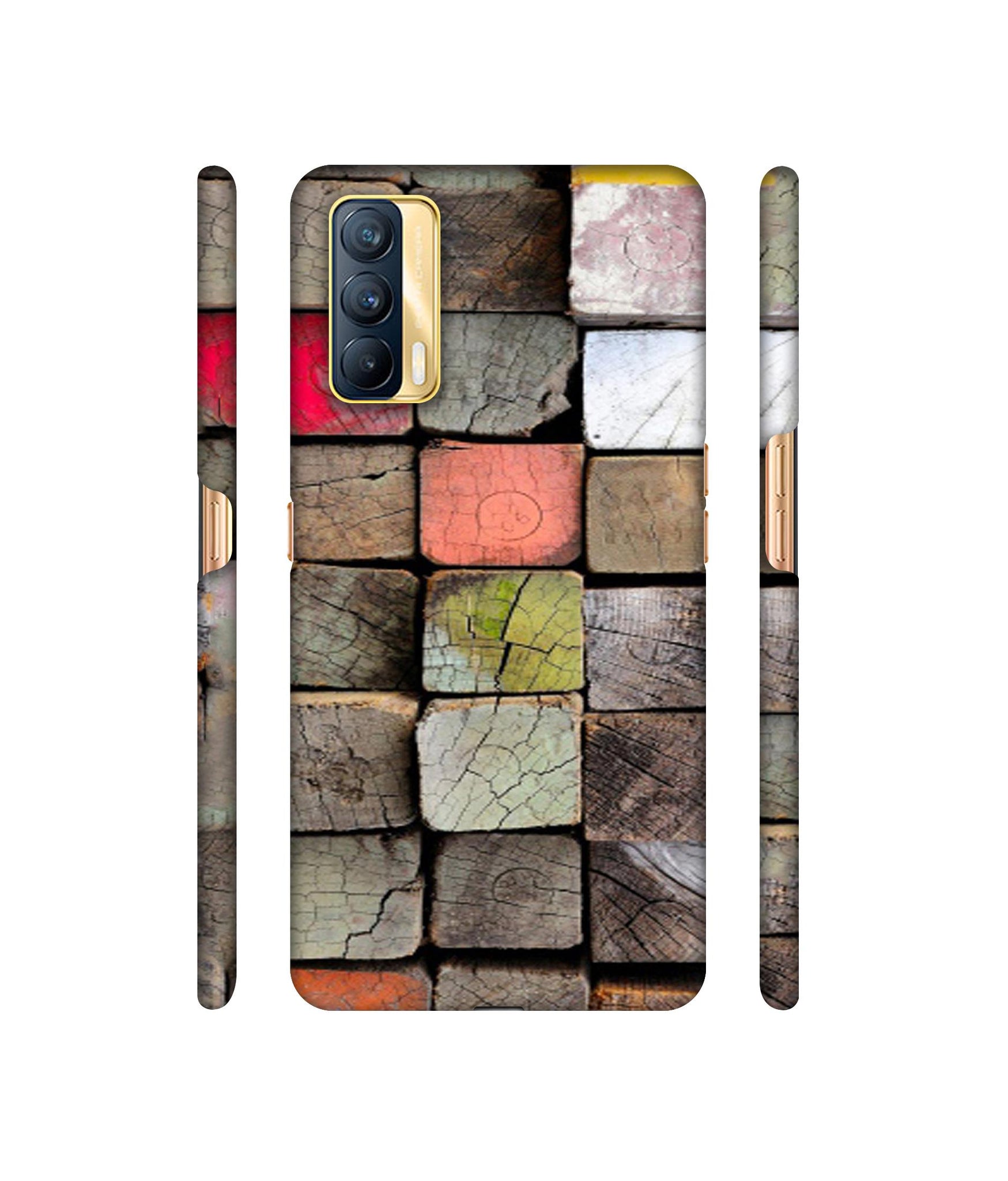 Wood Lumber Paint Designer Hard Back Cover for Realme X7 5G