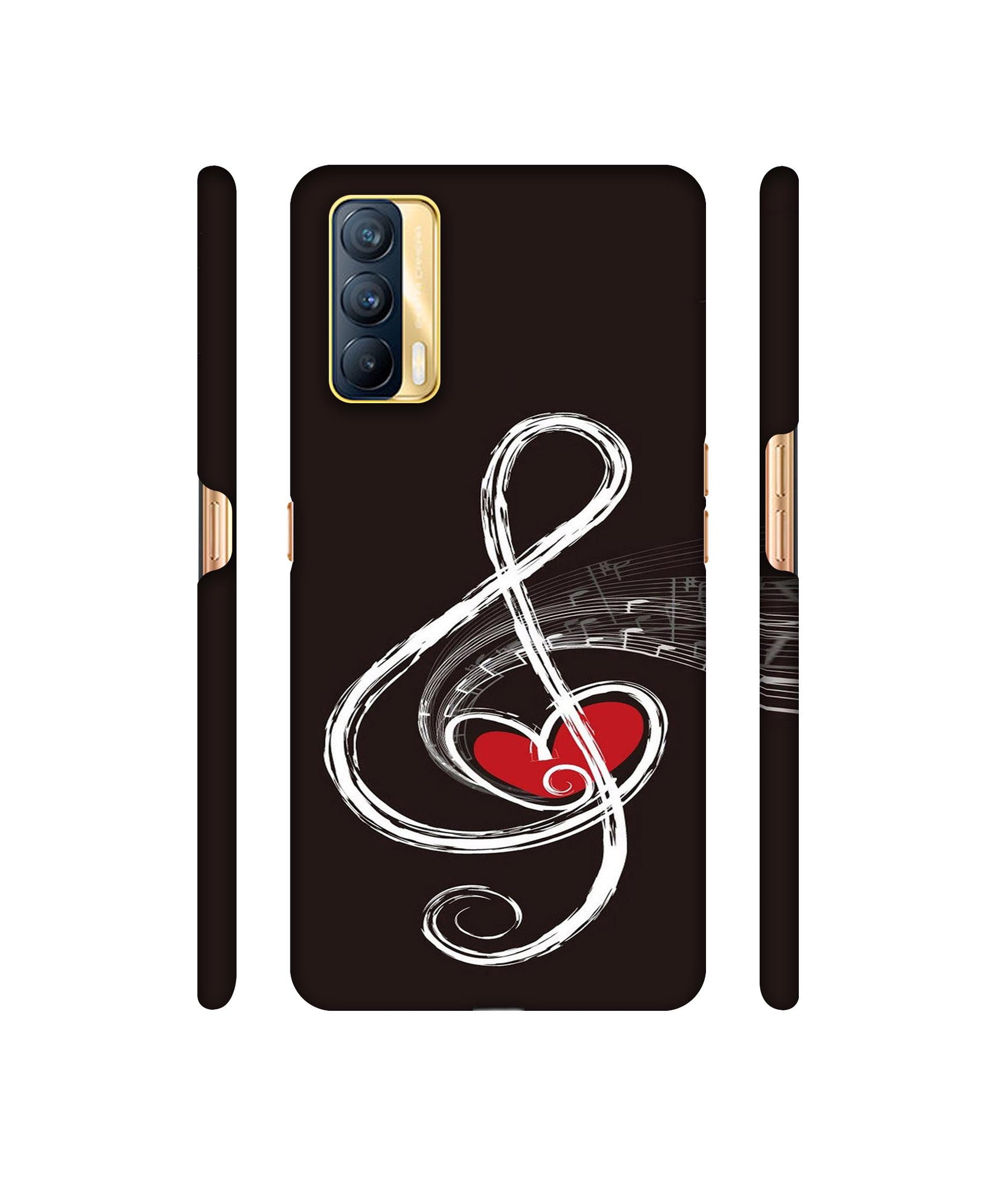 Love Note Music Designer Hard Back Cover for Realme X7 5G