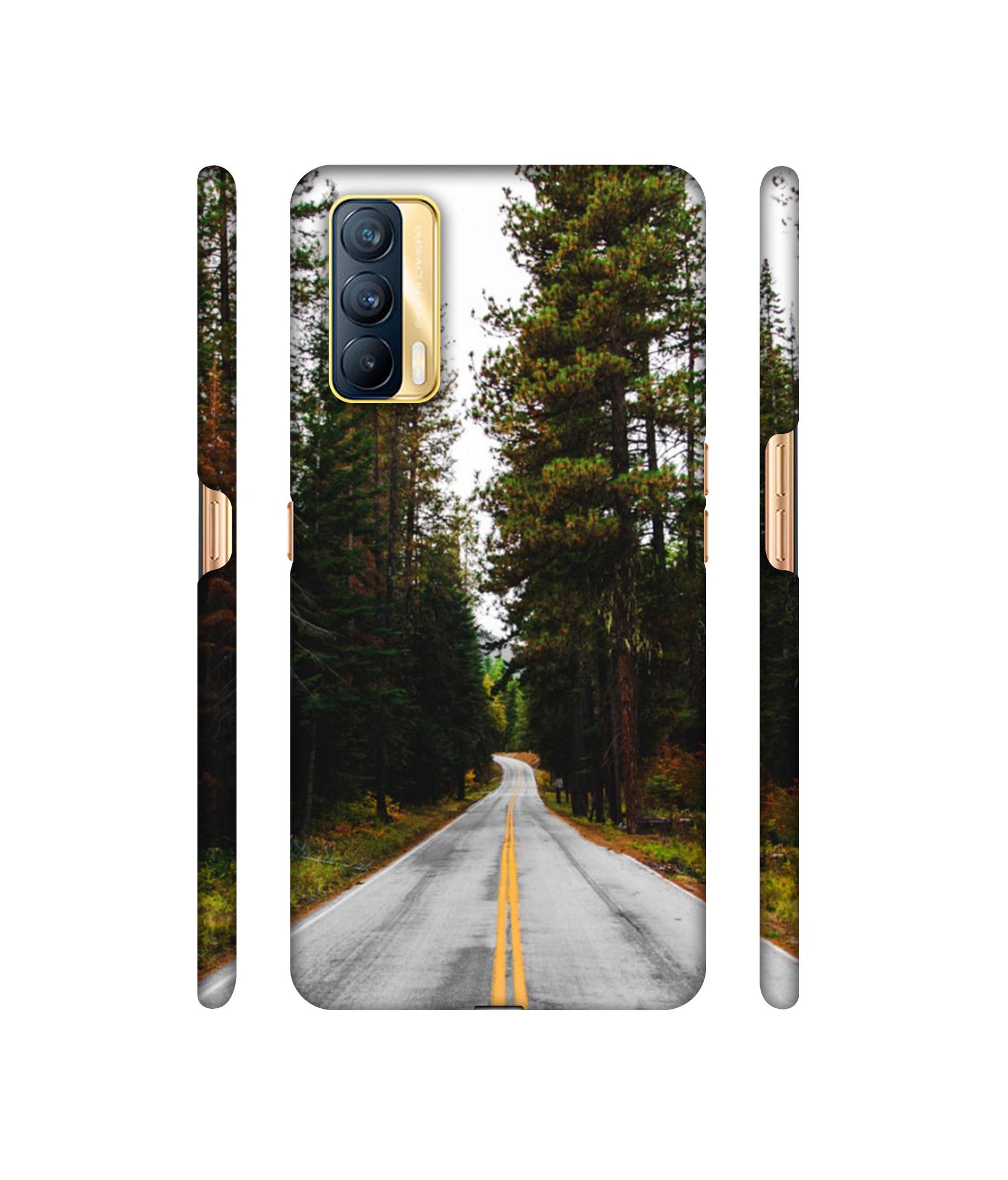 Road Photo Designer Hard Back Cover for Realme X7 5G