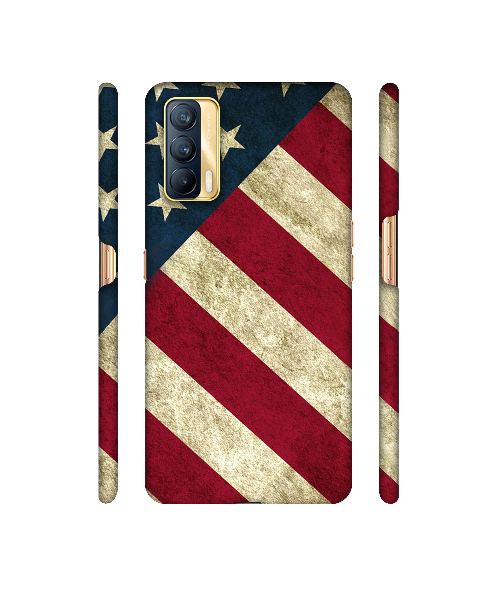 USA Flag Designer Hard Back Cover for Realme X7 5G