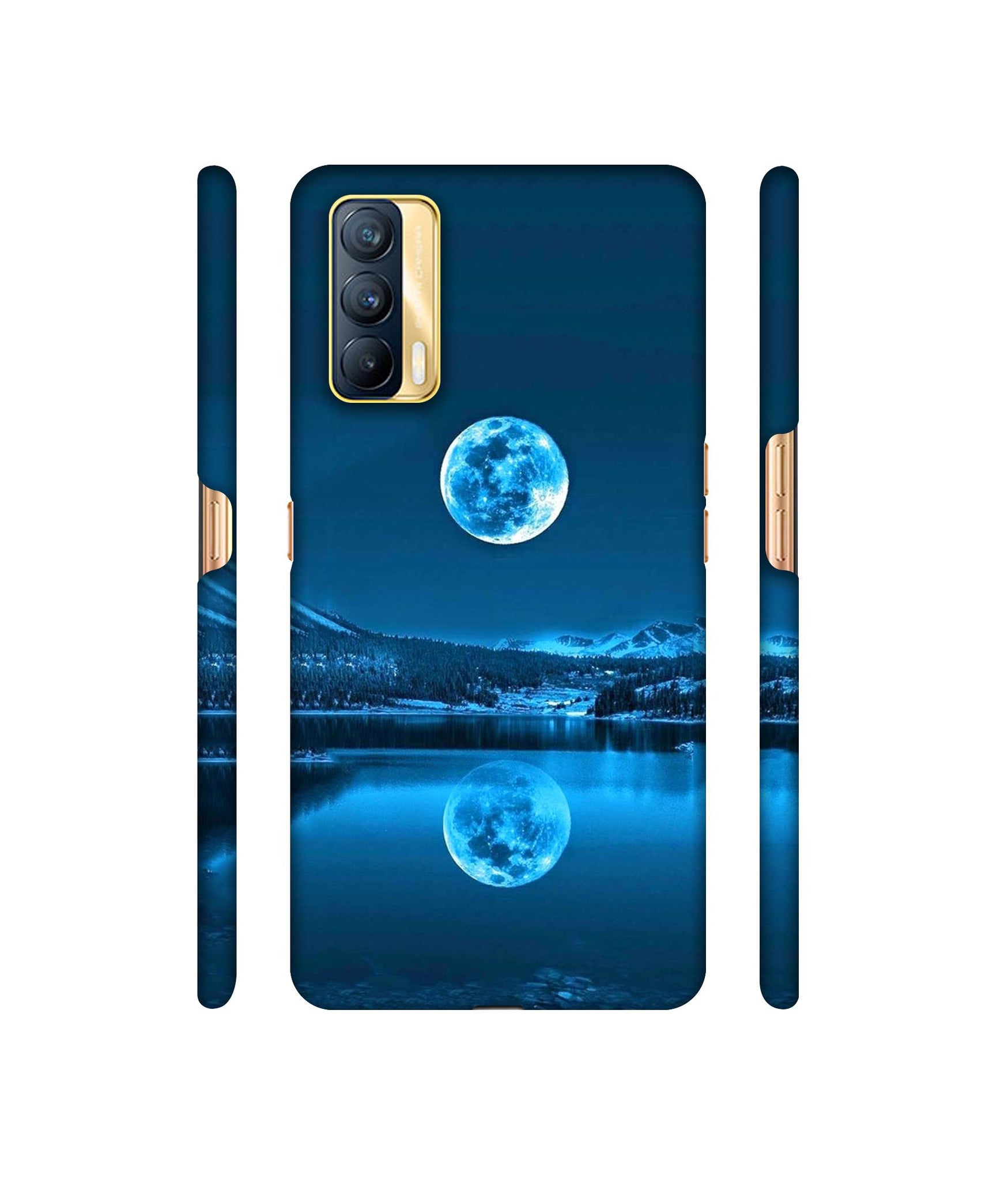 Awesome Moon Designer Hard Back Cover for Realme X7 5G