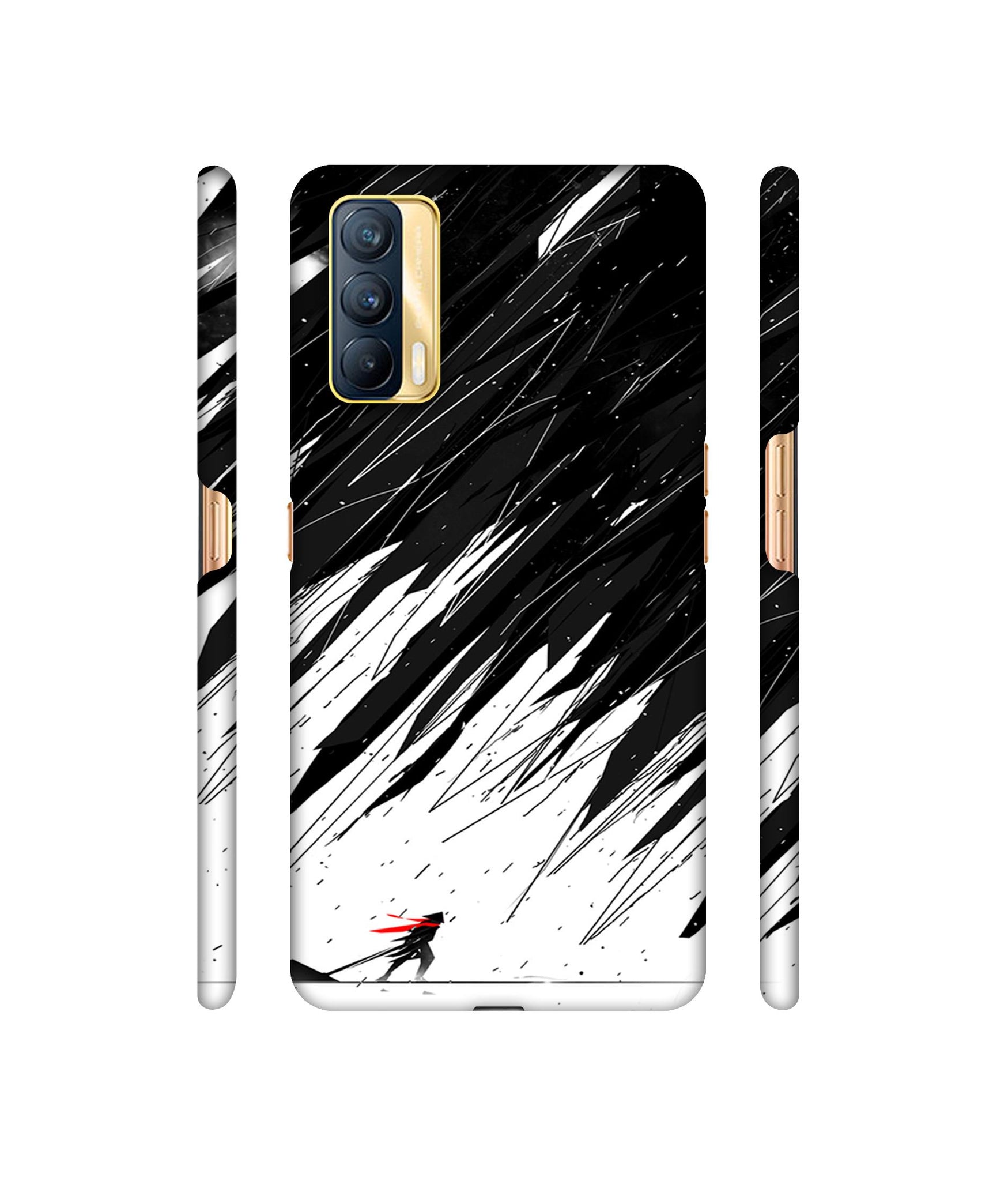 Geometric Strom Designer Hard Back Cover for Realme X7 5G