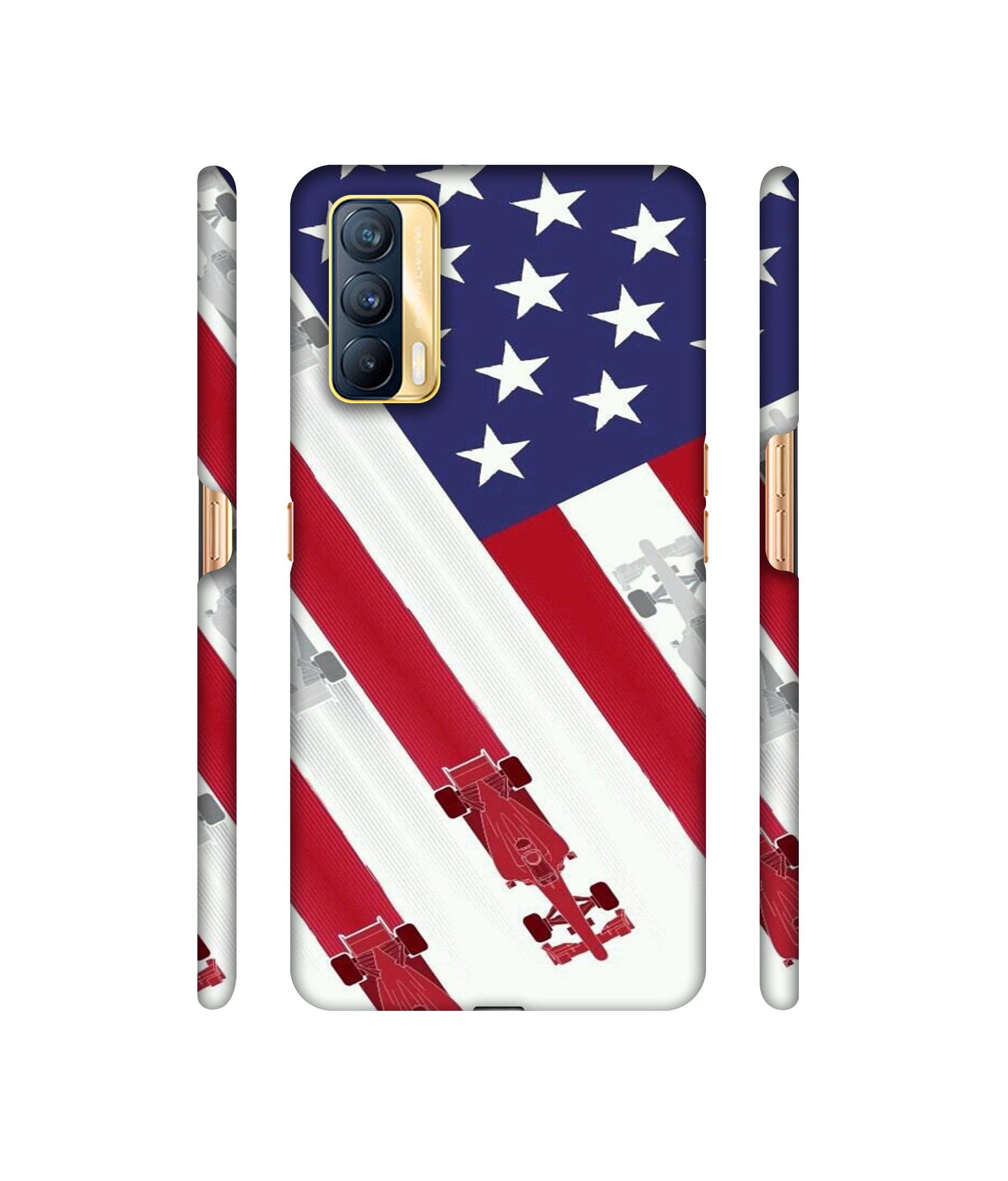 Ferrari On the Zoom Print Designer Hard Back Cover for Realme X7 5G