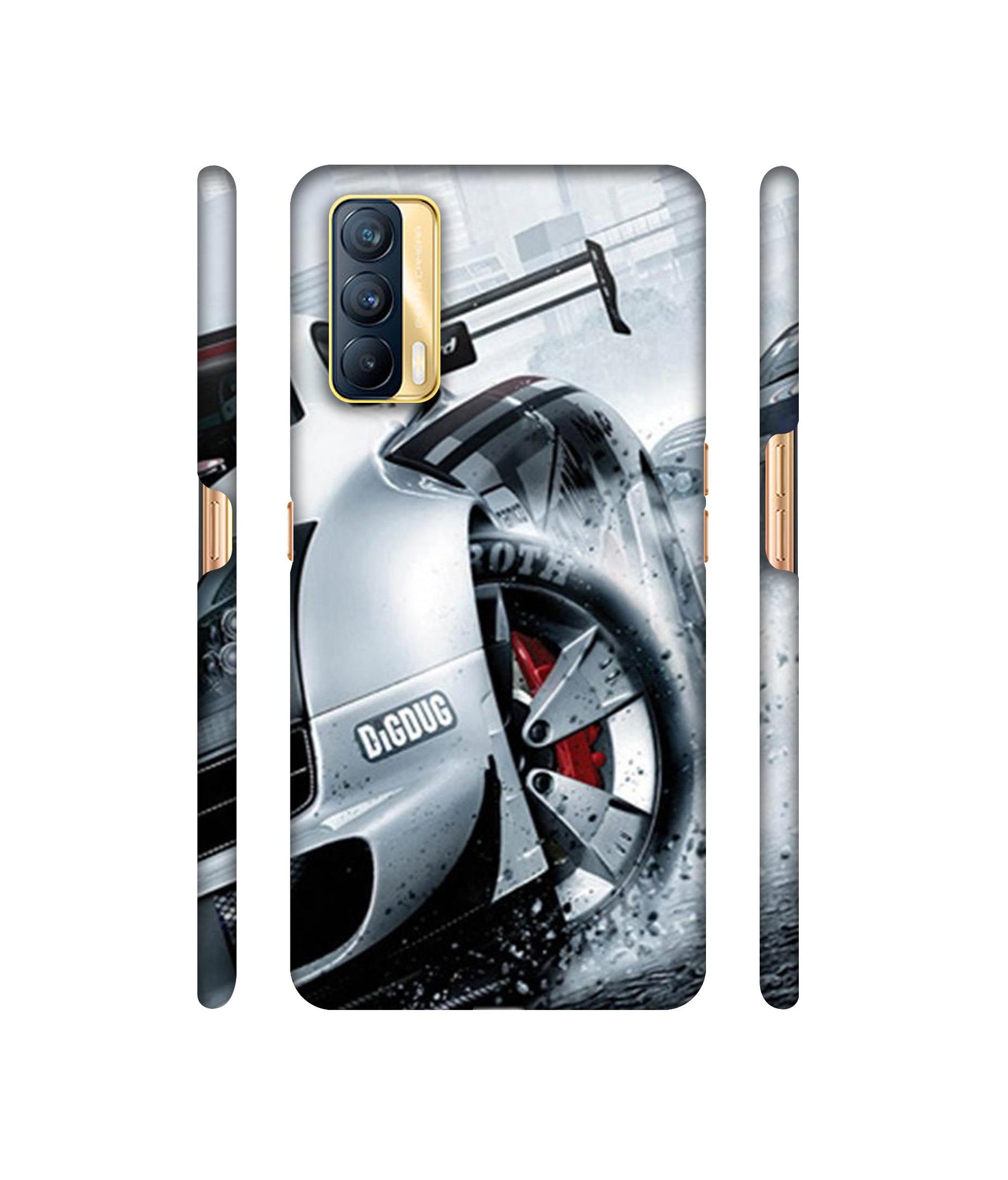Drift Sport Print Designer Hard Back Cover for Realme X7 5G