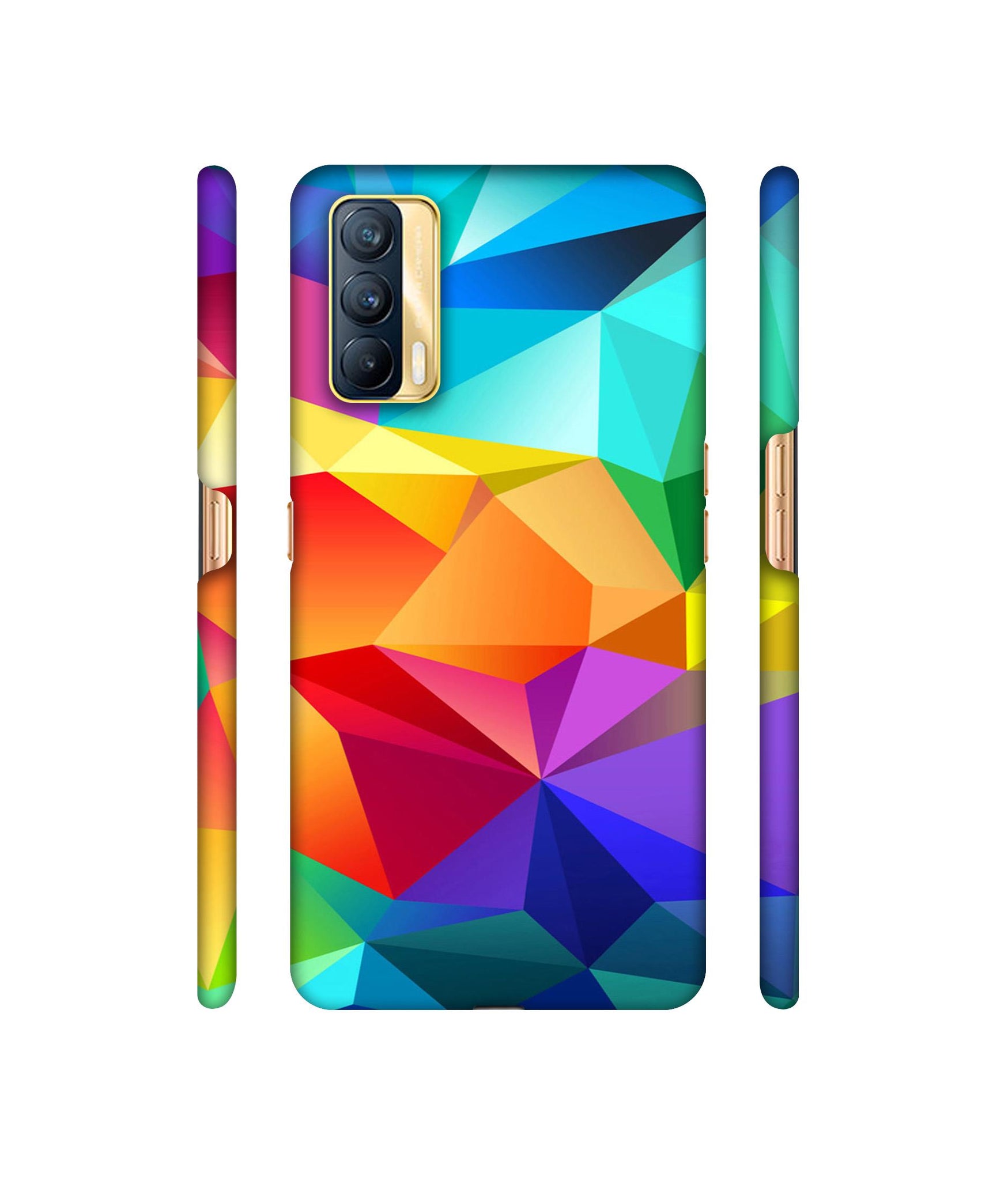 Colorful Pattern Designer Hard Back Cover for Realme X7 5G