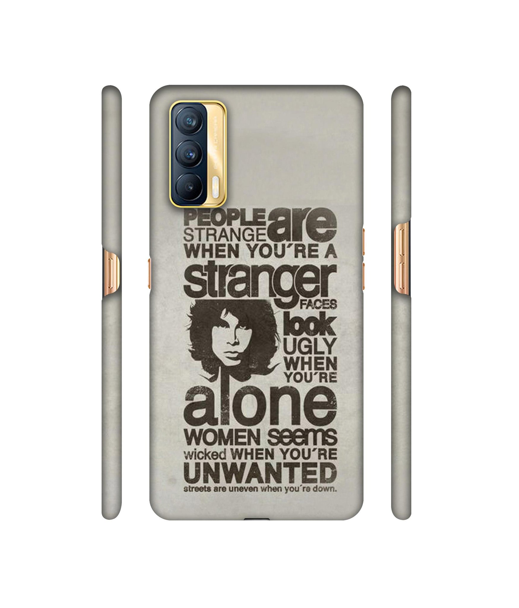 Quotes Pattern Designer Hard Back Cover for Realme X7 5G