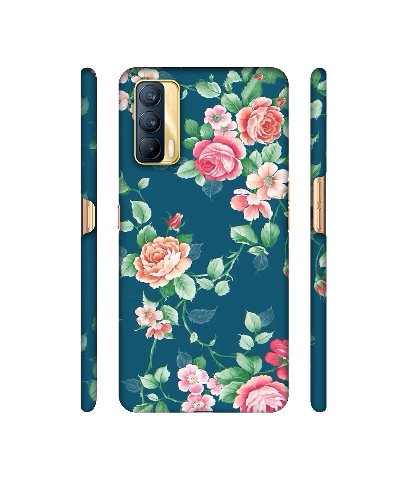 Vintage Floral Designer Hard Back Cover for Realme X7 5G
