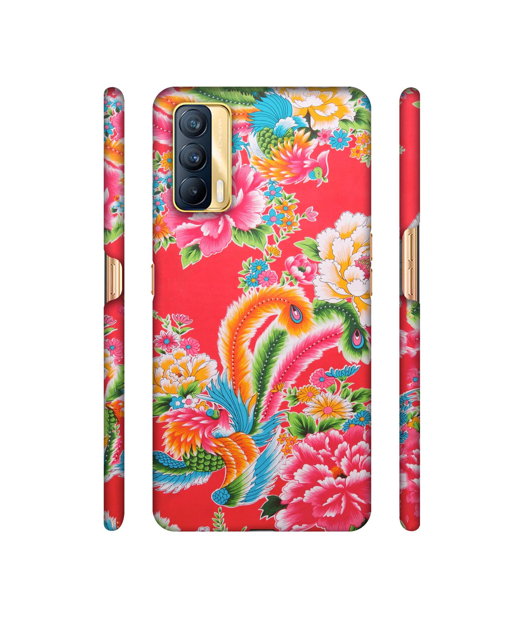 Cute Floral Pattern Print Designer Hard Back Cover for Realme X7 5G