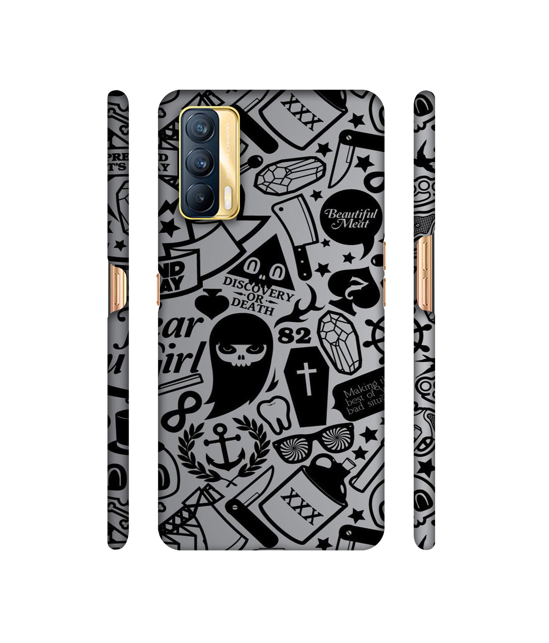 Discover Or Death Designer Hard Back Cover for Realme X7 5G