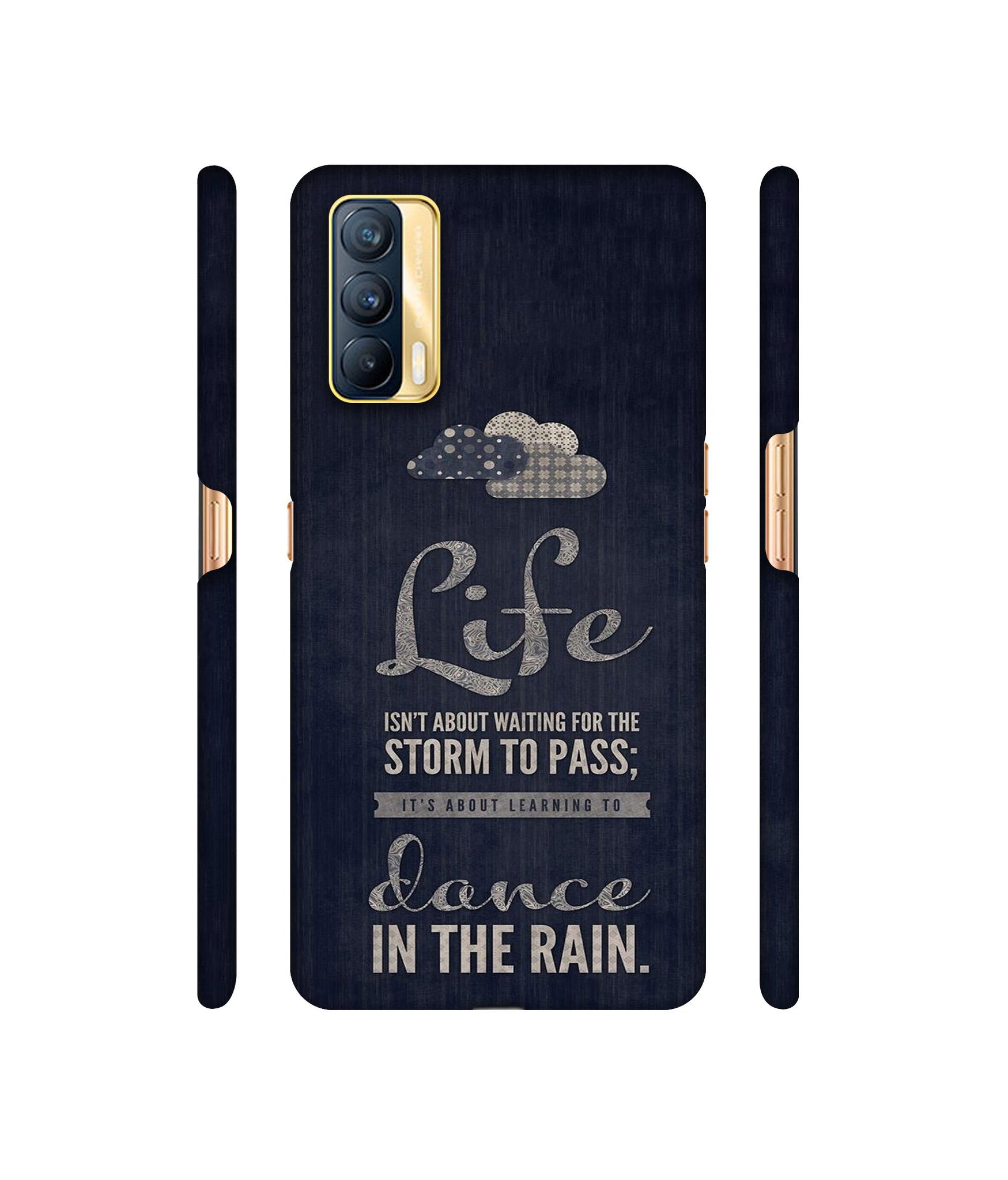 Life in The Rain Designer Hard Back Cover for Realme X7 5G