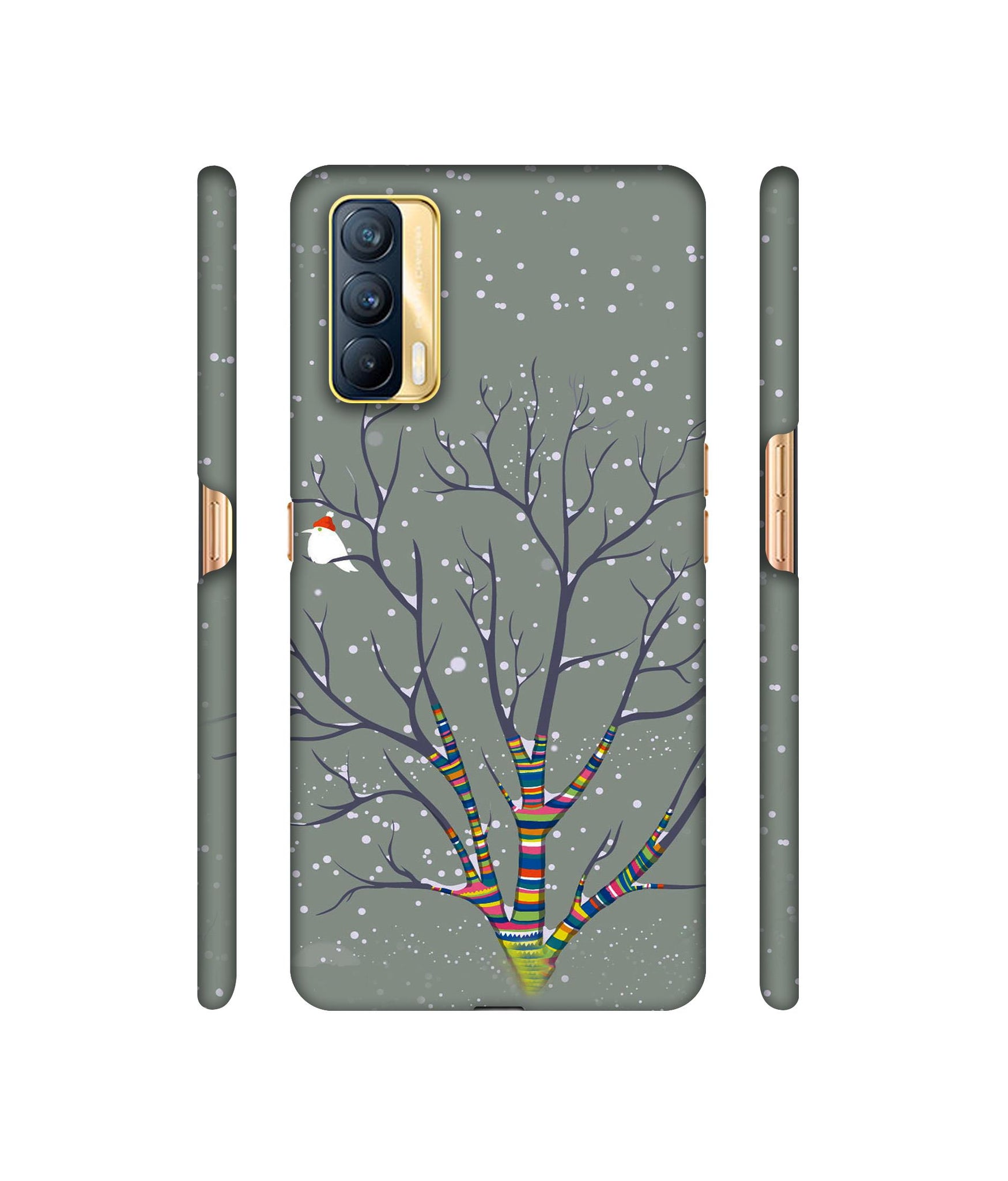 Winter Pattern Print Designer Hard Back Cover for Realme X7 5G