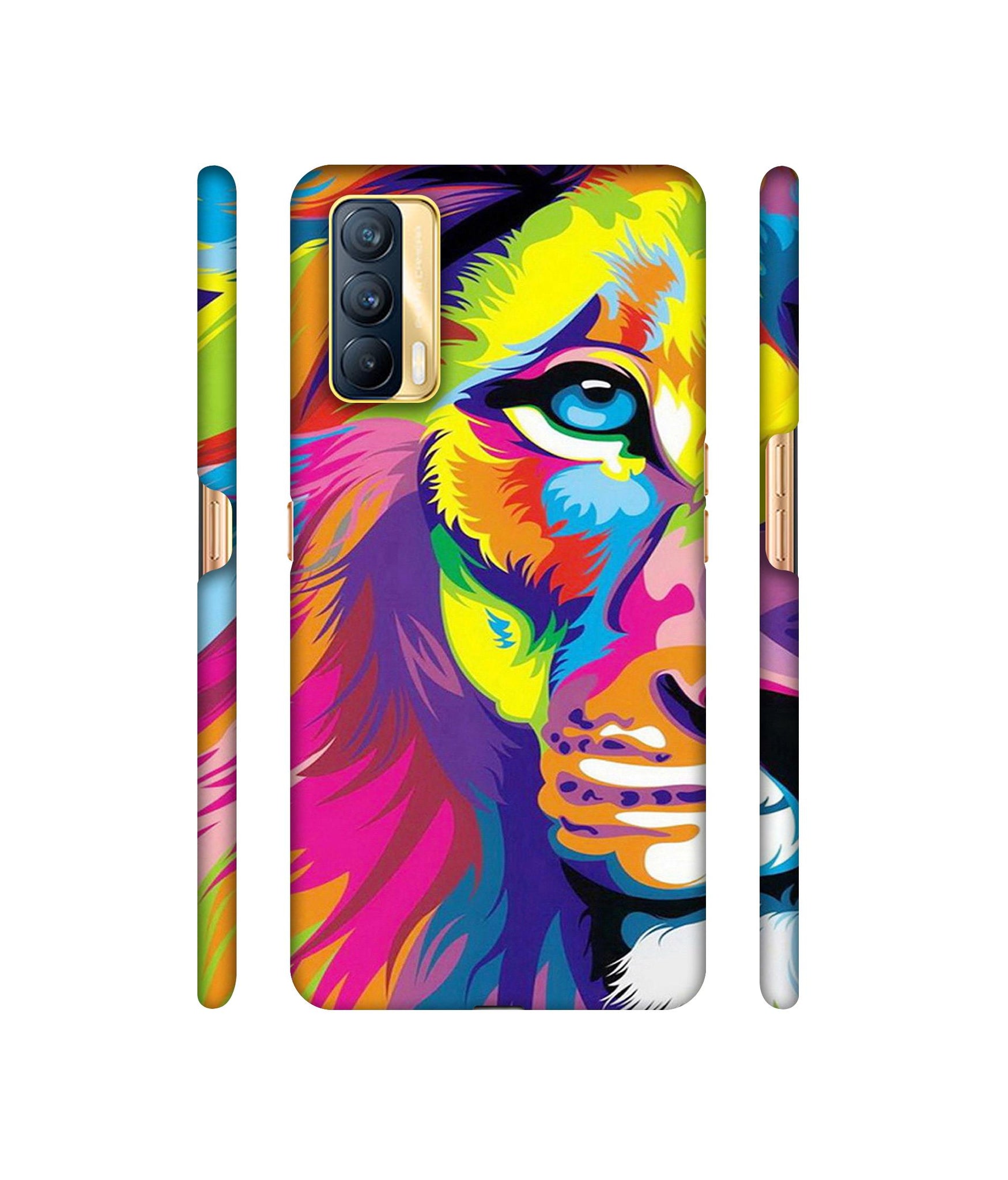 Lion Designer Hard Back Cover for Realme X7 5G