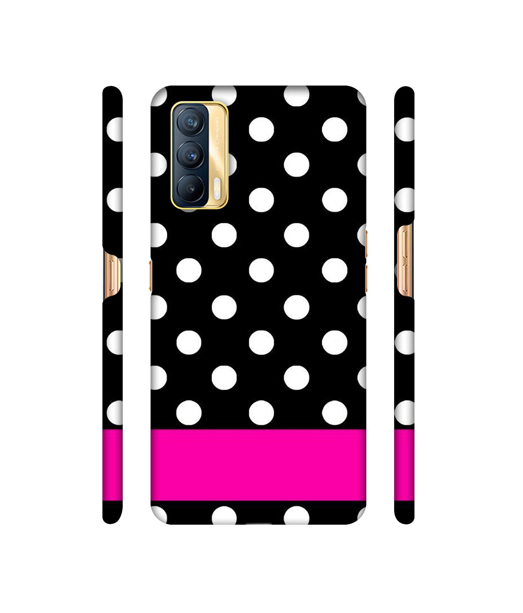 White Dots Pattern Designer Hard Back Cover for Realme X7 5G