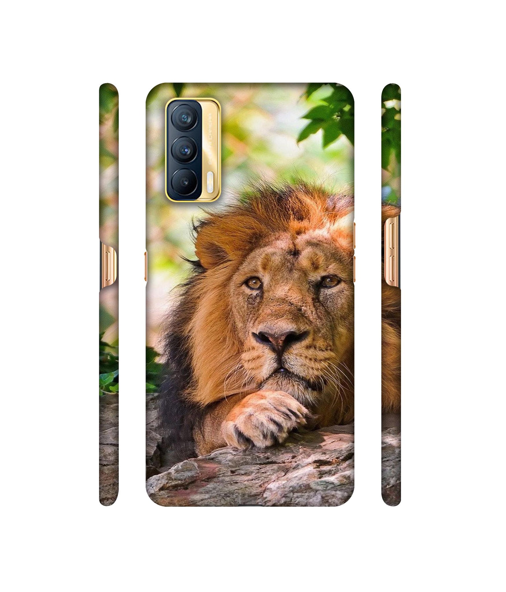 Tiger Pattern Print Designer Hard Back Cover for Realme X7 5G