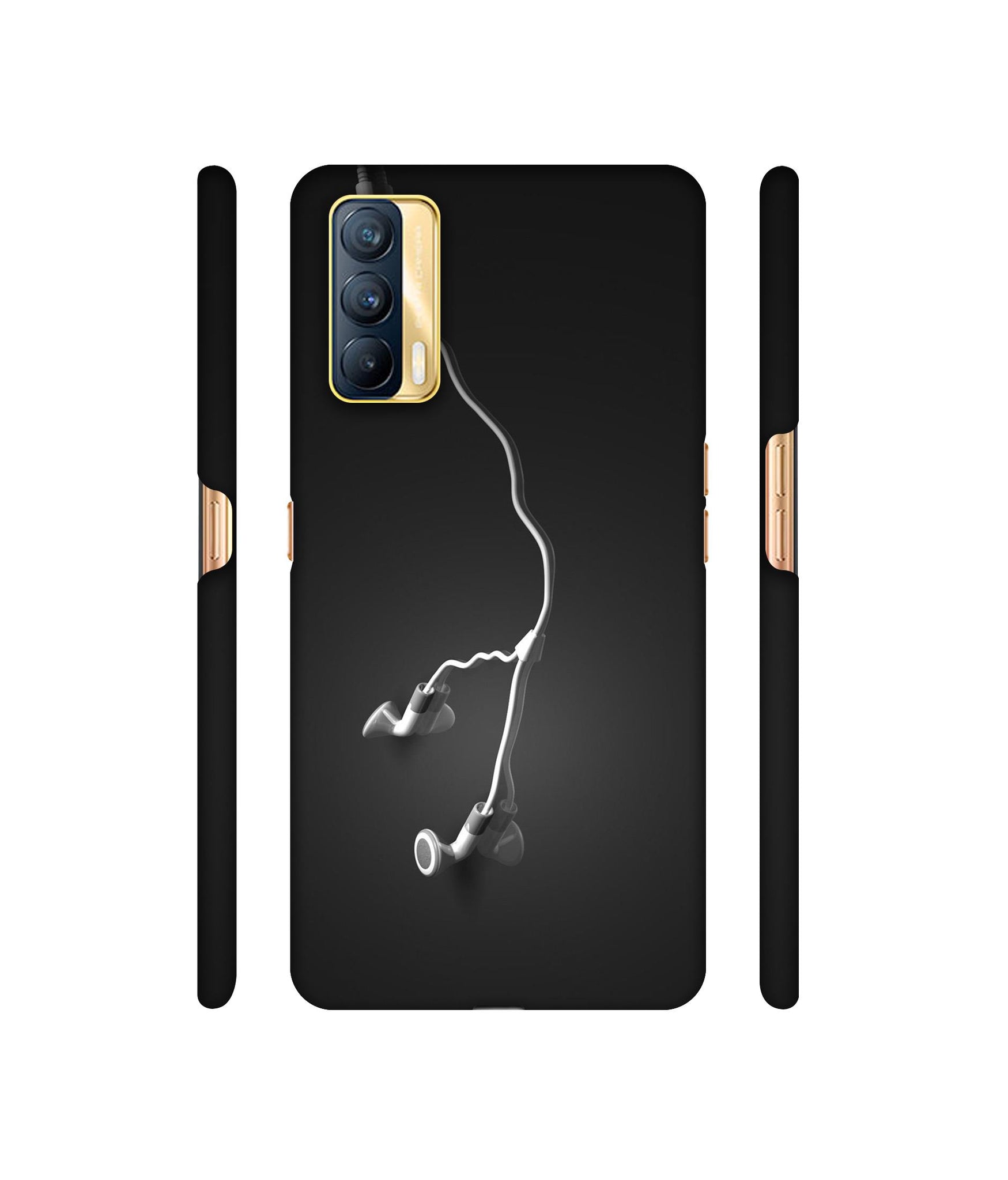 Headphone Designer Hard Back Cover for Realme X7 5G