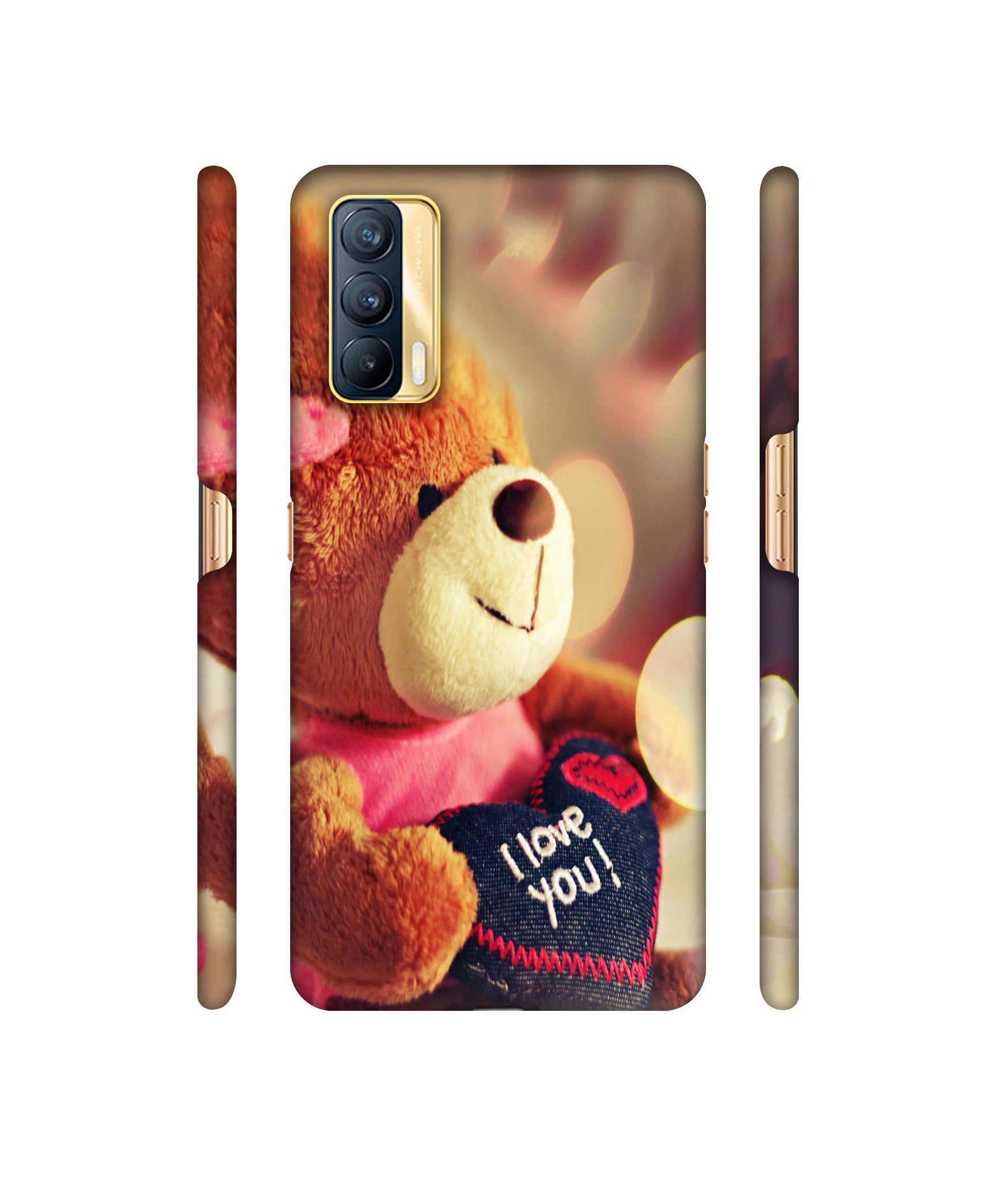 Teddy Bear Designer Hard Back Cover for Realme X7 5G