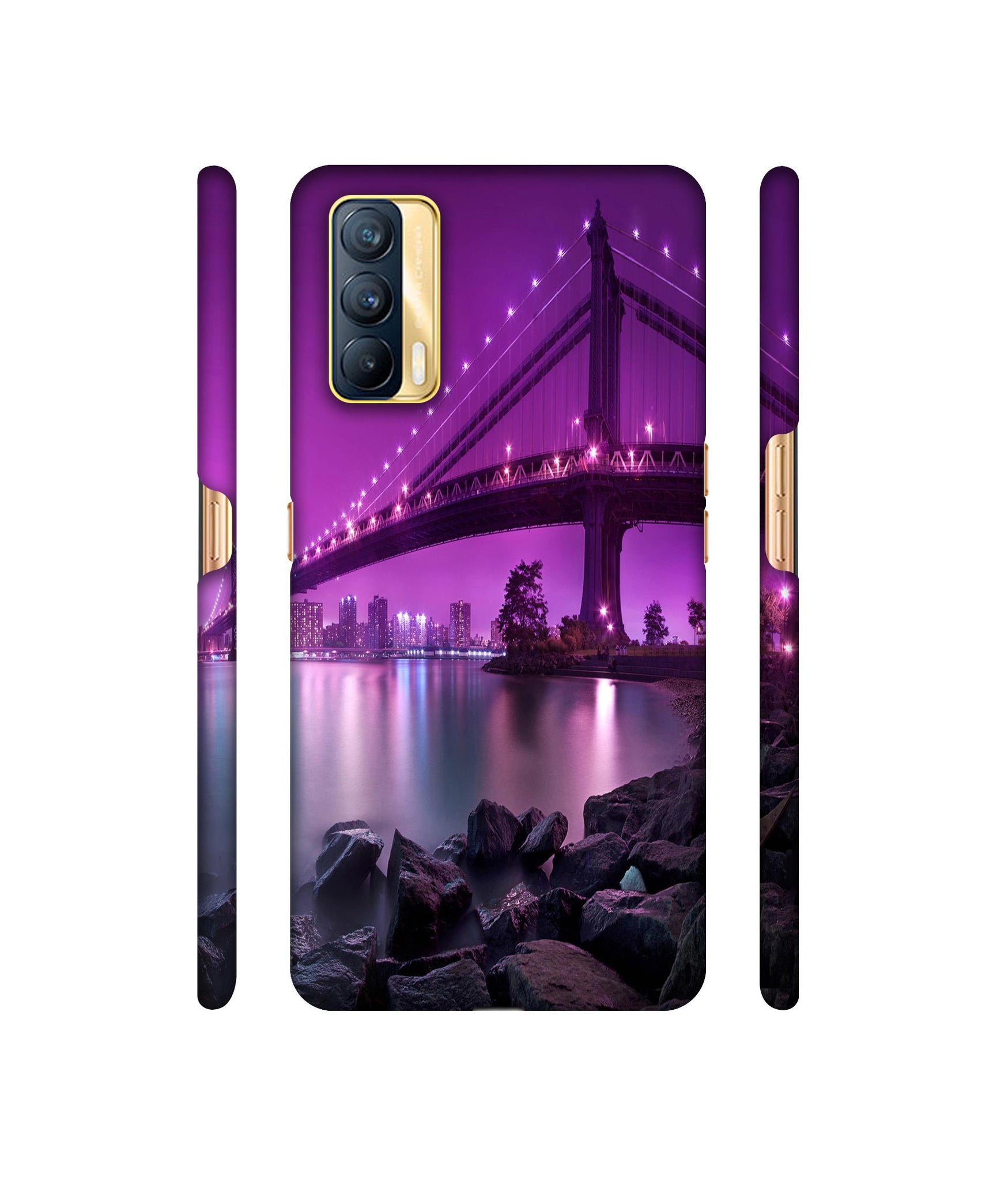 Manhattan Bridge Designer Hard Back Cover for Realme X7 5G