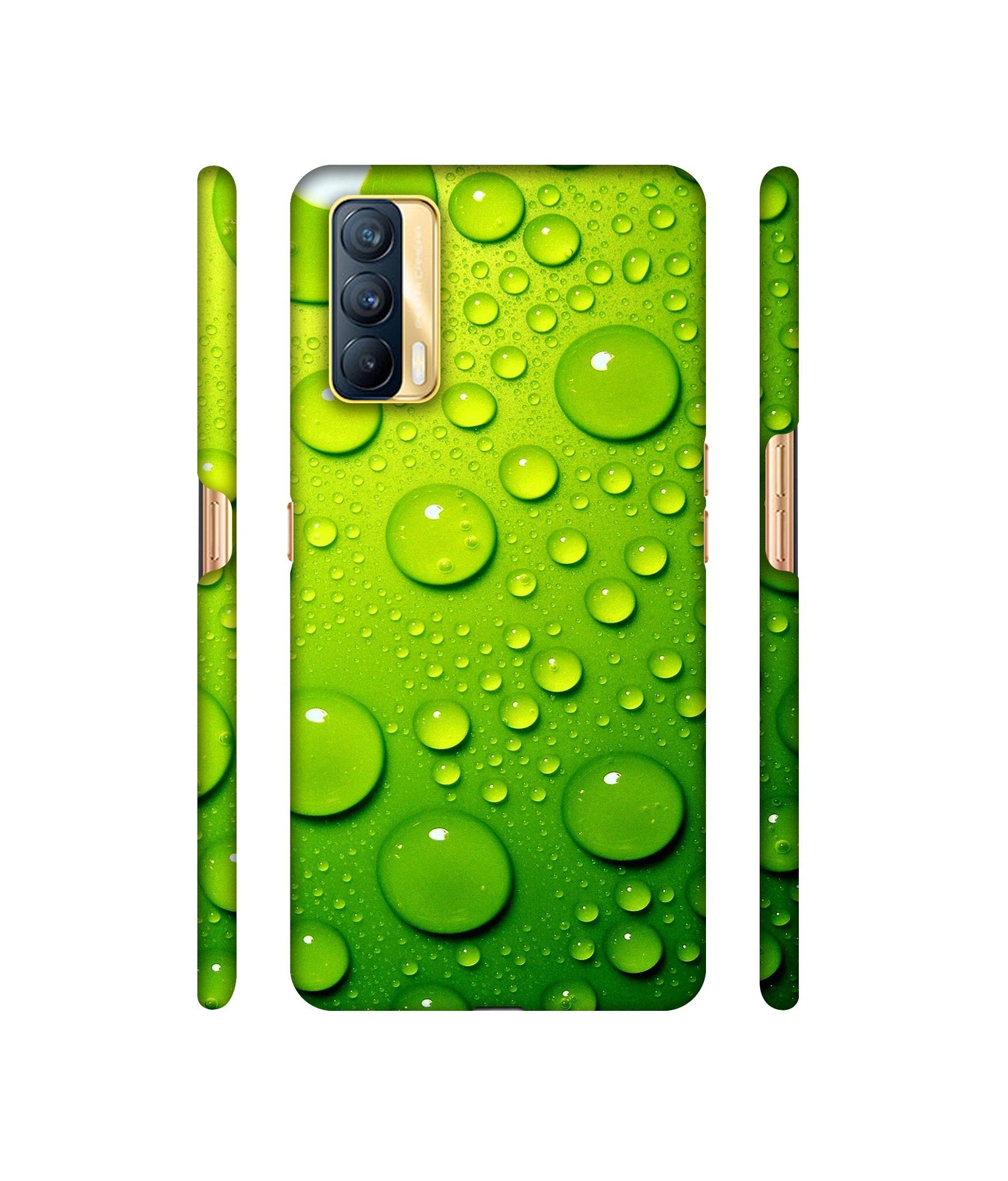 Green Bubbles Designer Hard Back Cover for Realme X7 5G