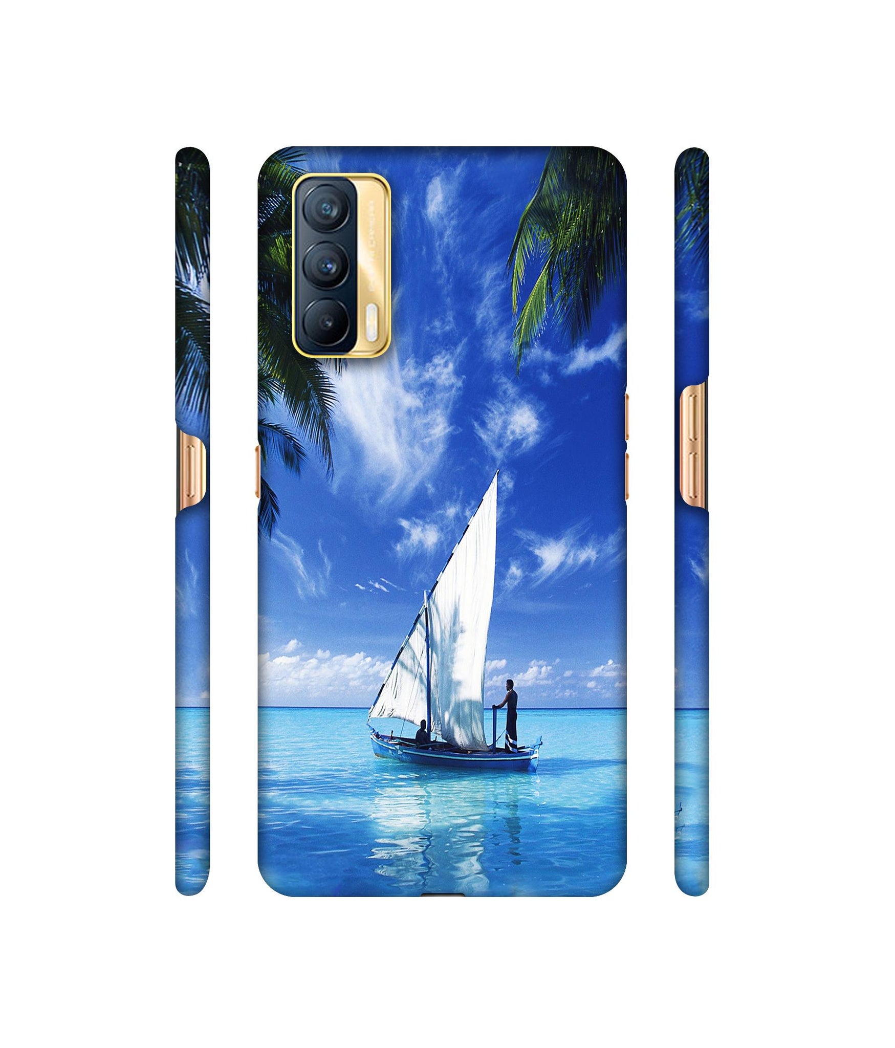 Indian Ocean Designer Hard Back Cover for Realme X7 5G