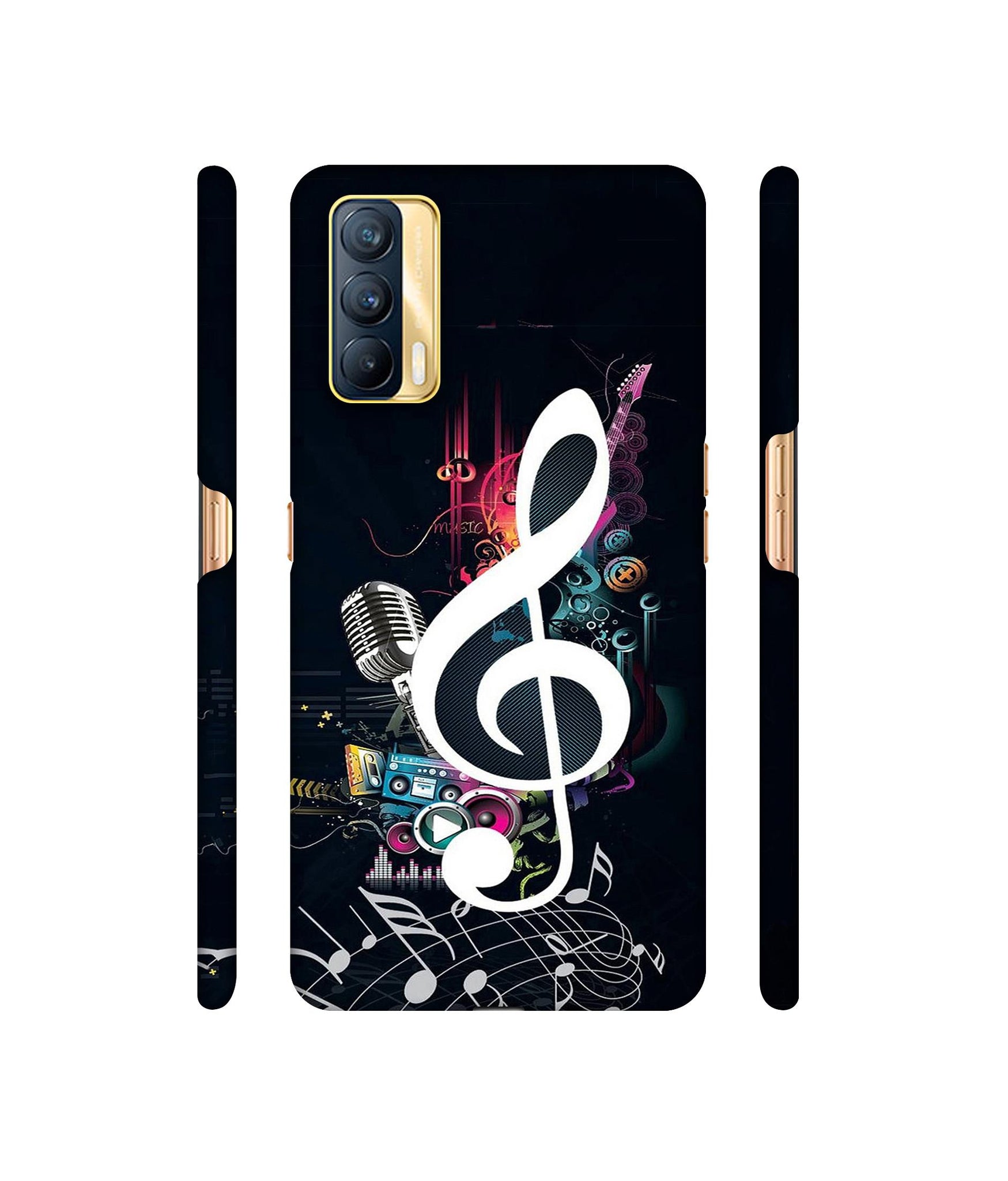 Mike and Music Designer Hard Back Cover for Realme X7 5G