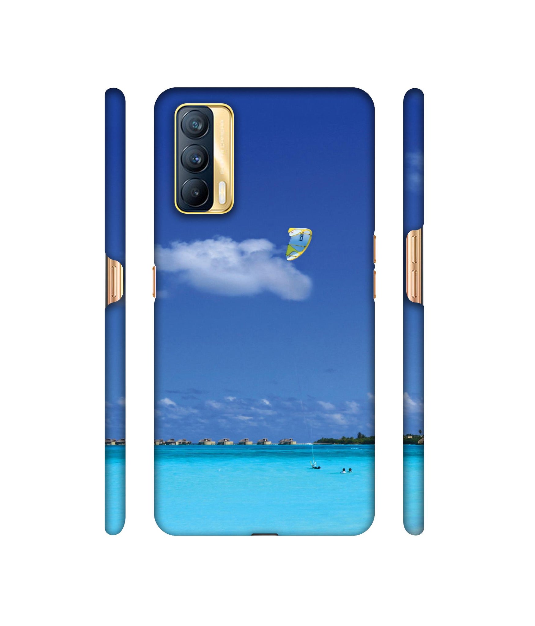 Maldivies Ocean Designer Hard Back Cover for Realme X7 5G