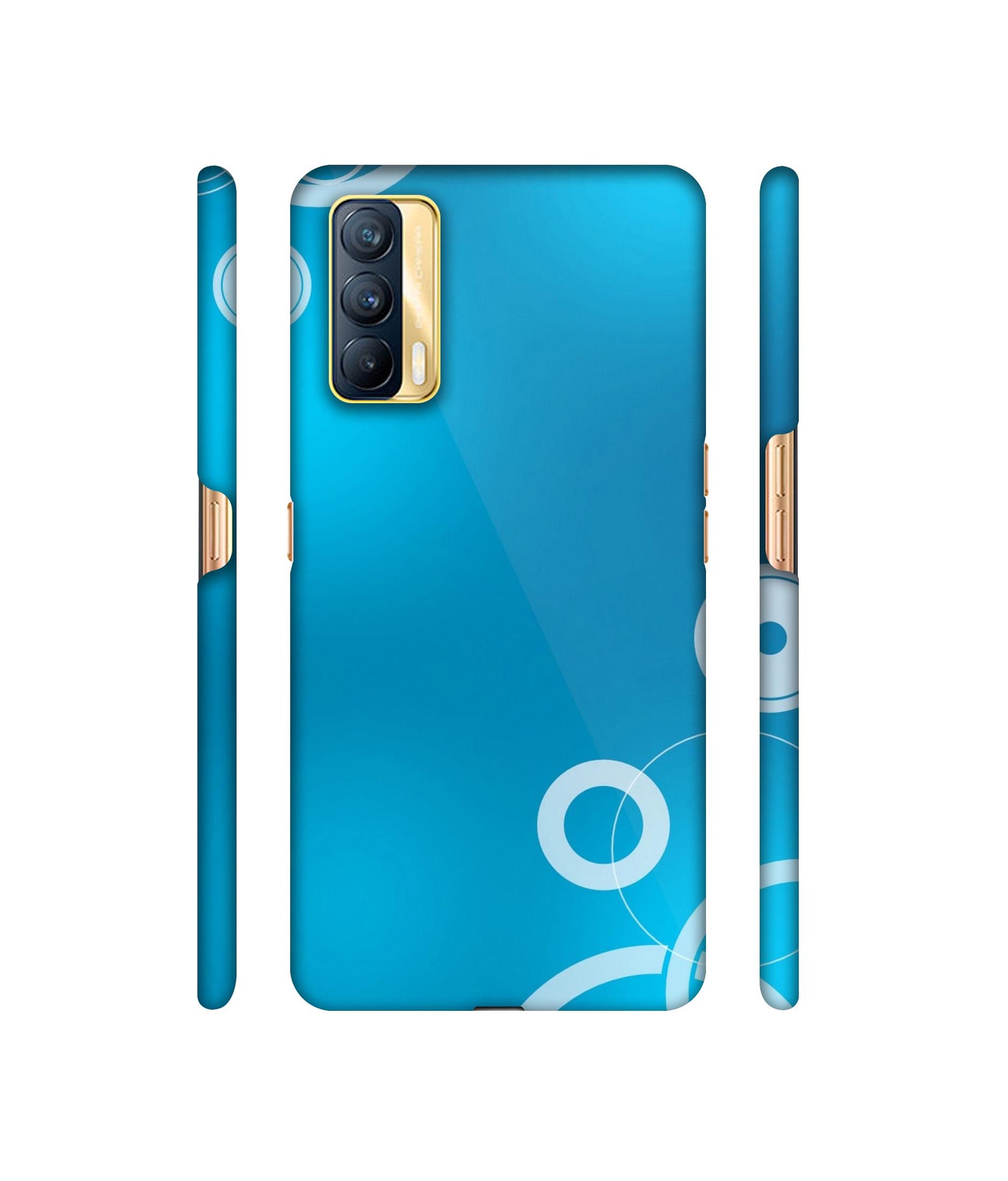 Circle Background Designer Hard Back Cover for Realme X7 5G