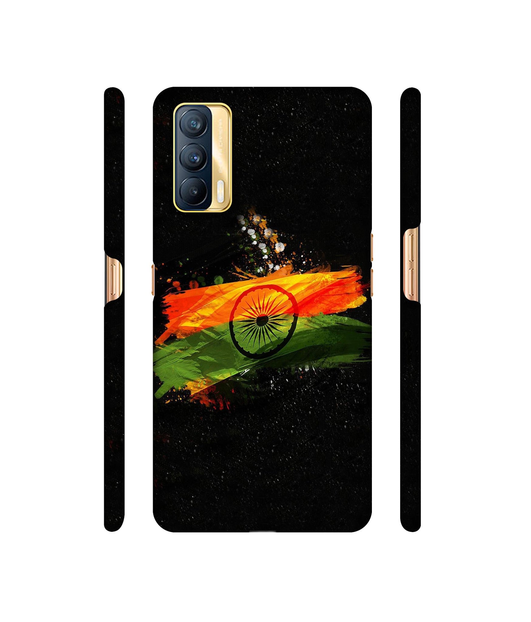 Indian Flag Designer Hard Back Cover for Realme X7 5G