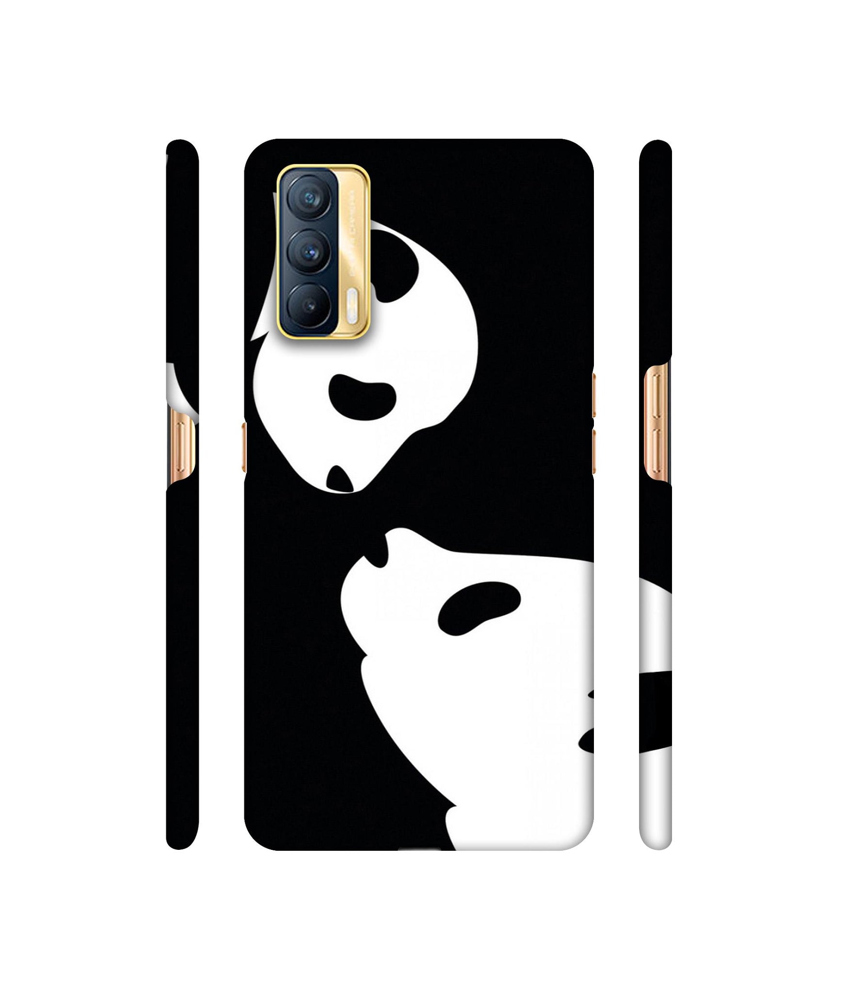 Panda Drawing Designer Hard Back Cover for Realme X7 5G