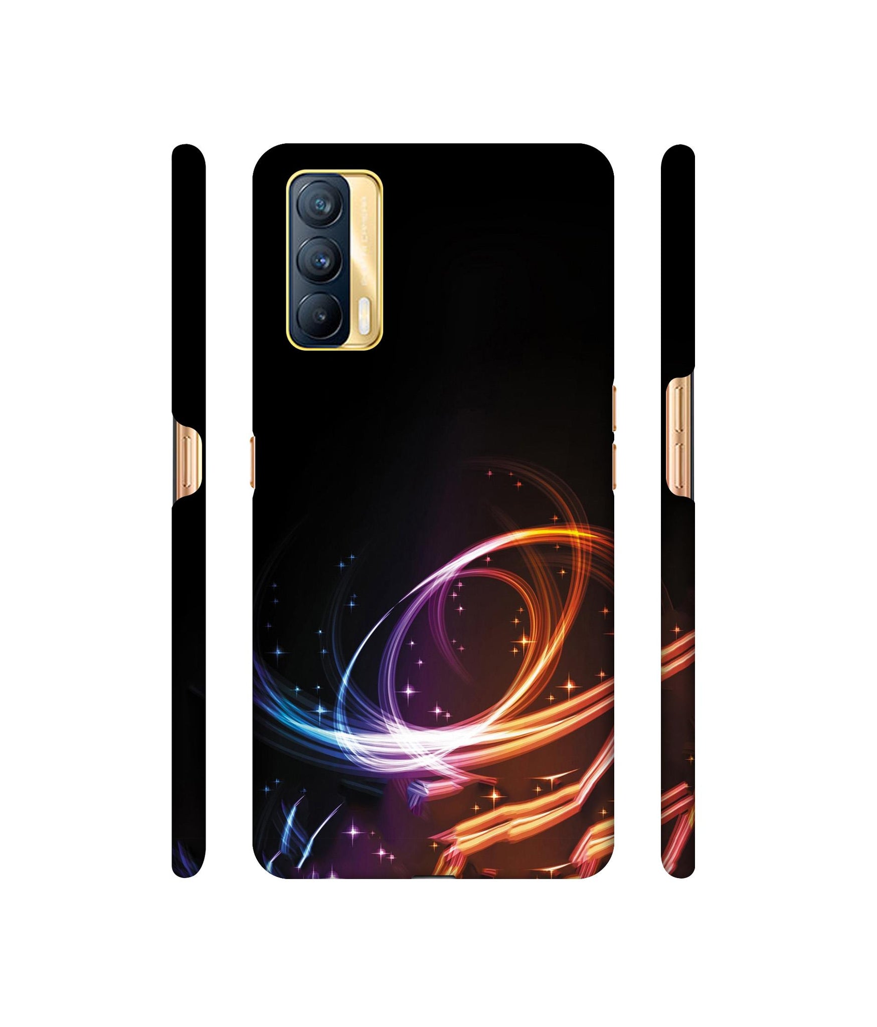 Abstract Background Designer Hard Back Cover for Realme X7 5G
