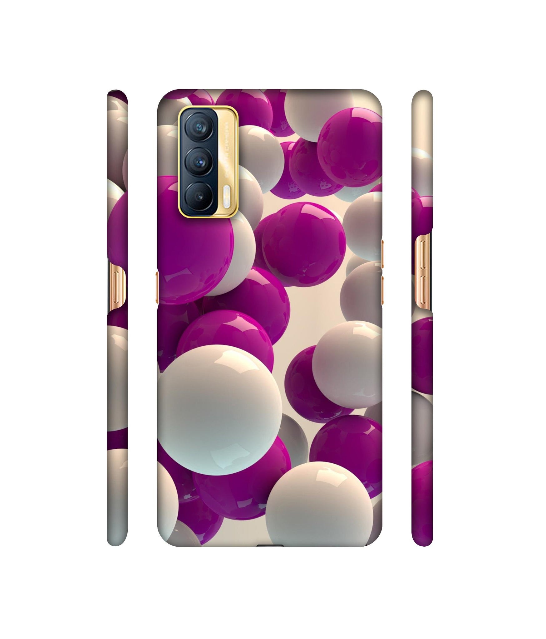3D Balloons Designer Hard Back Cover for Realme X7 5G