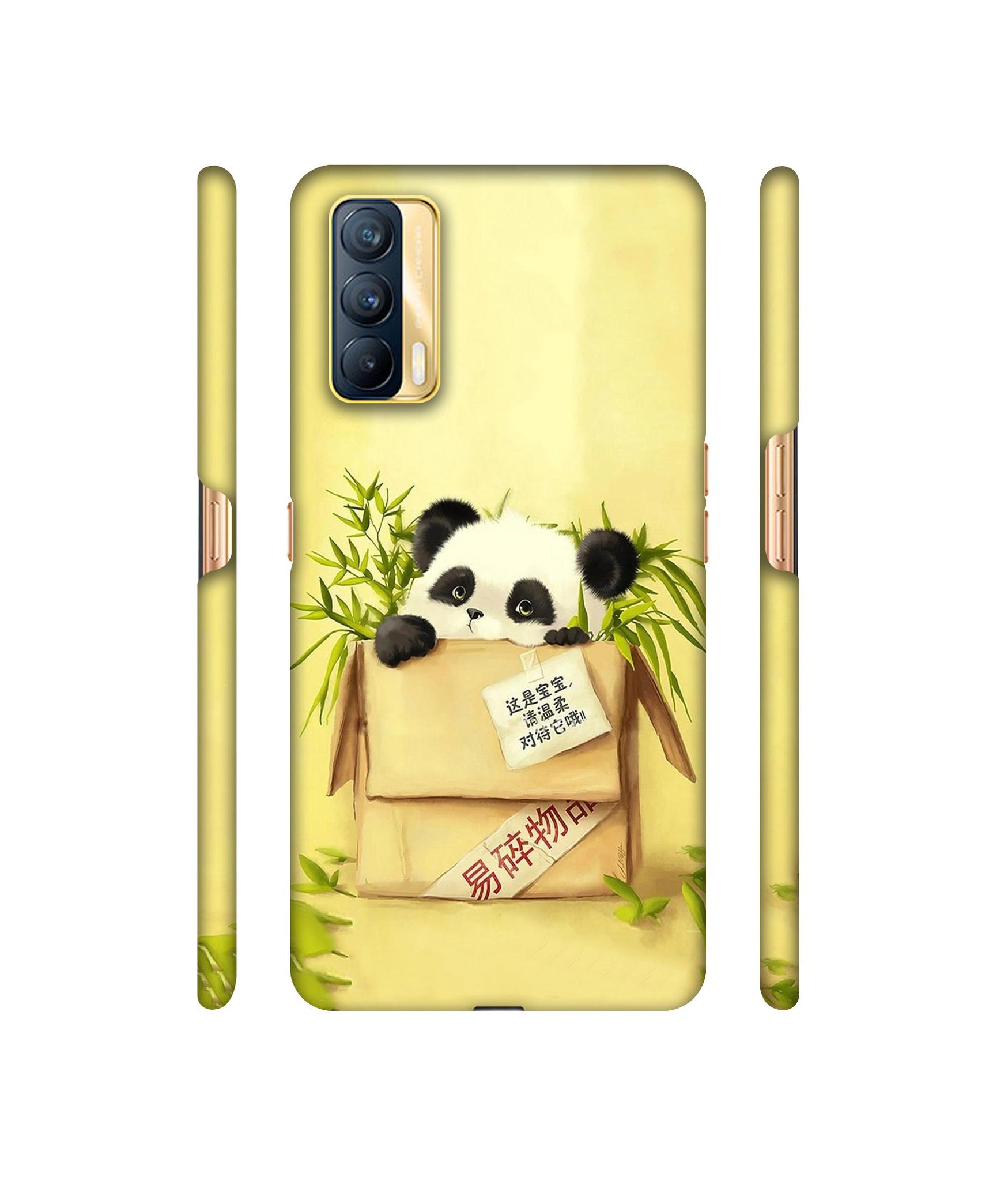Panda In Box Designer Hard Back Cover for Realme X7 5G