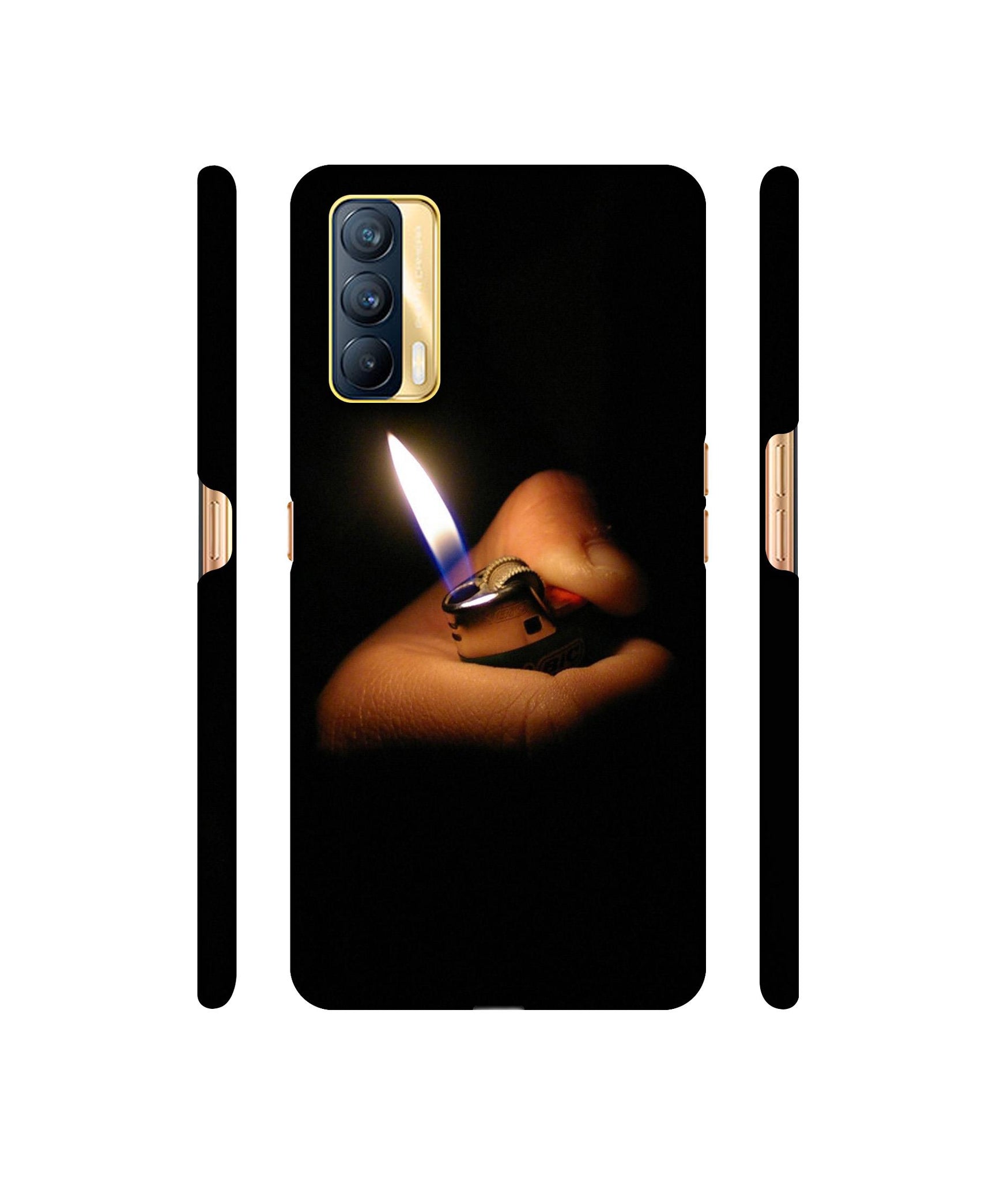 Lighter Flames Designer Hard Back Cover for Realme X7 5G