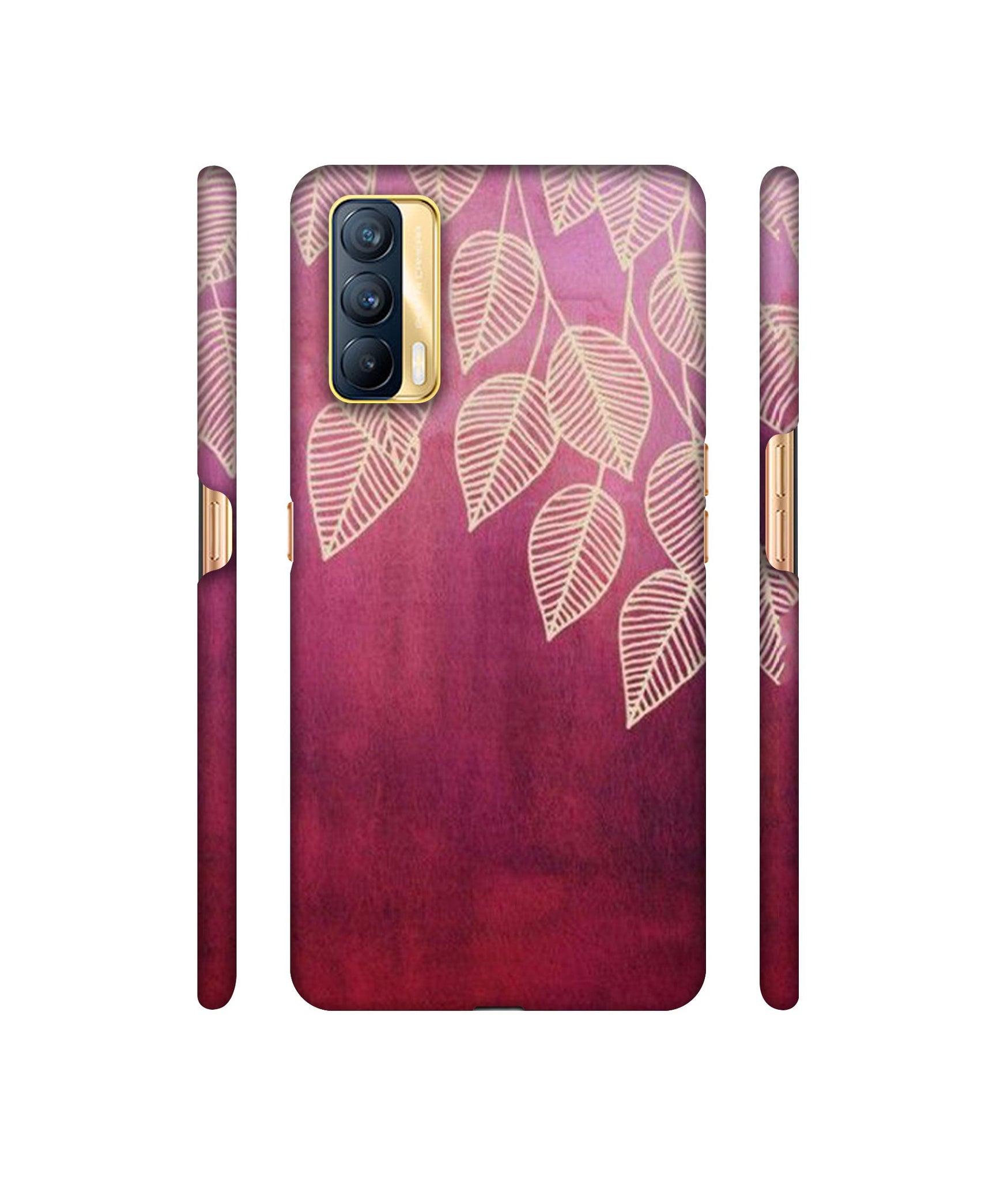 Leaf Pattern Designer Hard Back Cover for Realme X7 5G