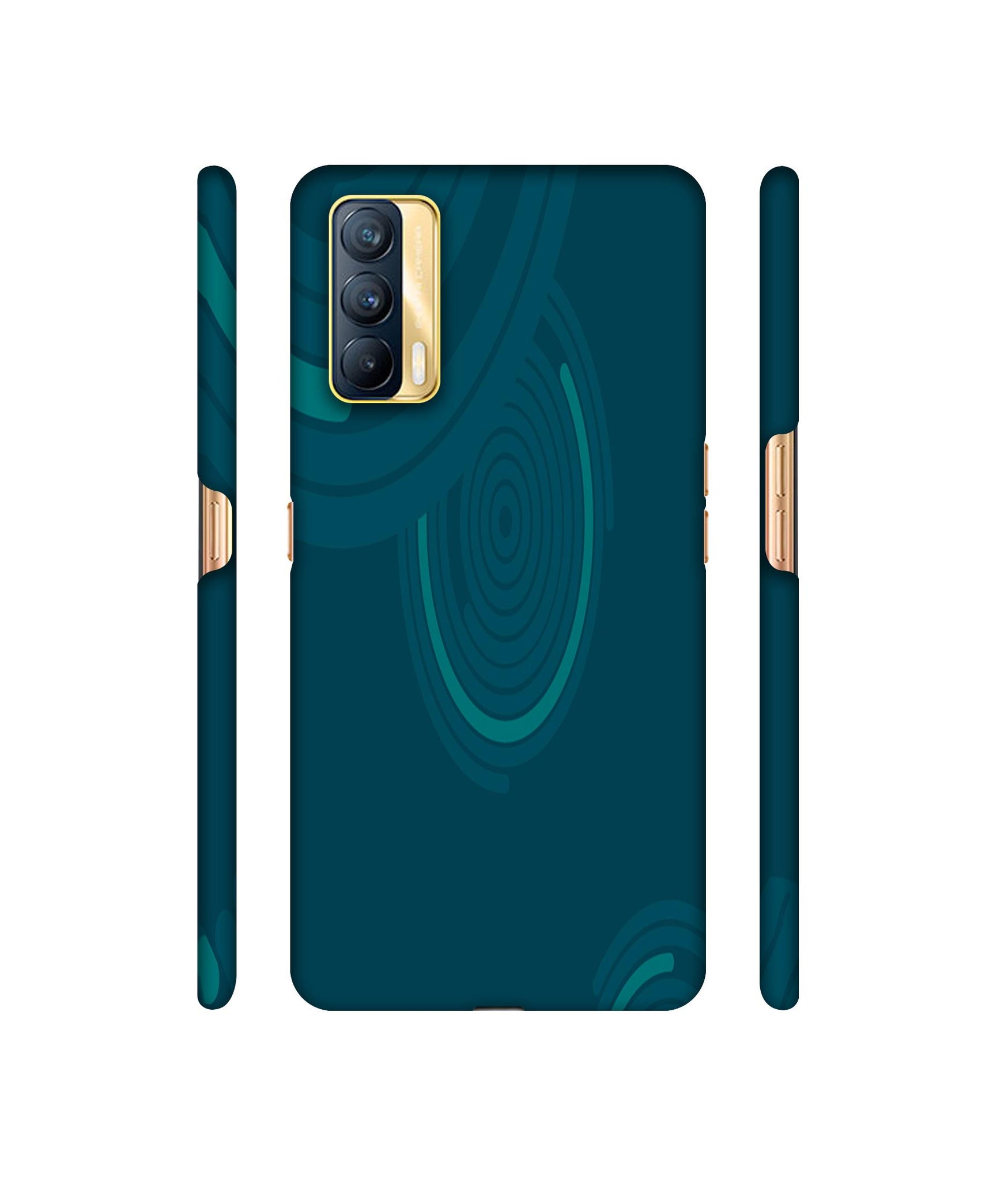 Round Texture Designer Hard Back Cover for Realme X7 5G