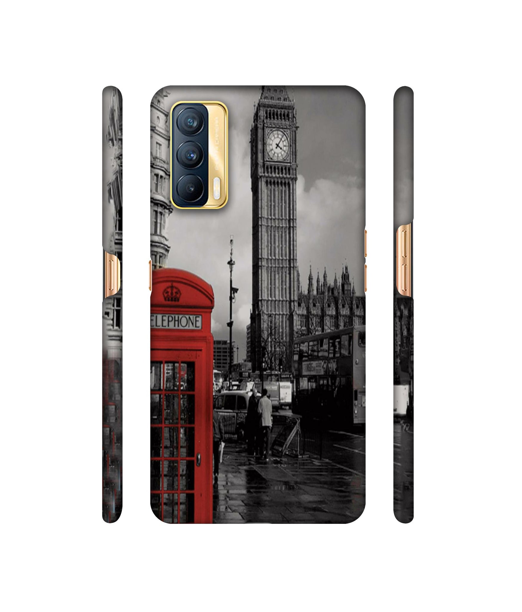 London Theme Designer Hard Back Cover for Realme X7 5G