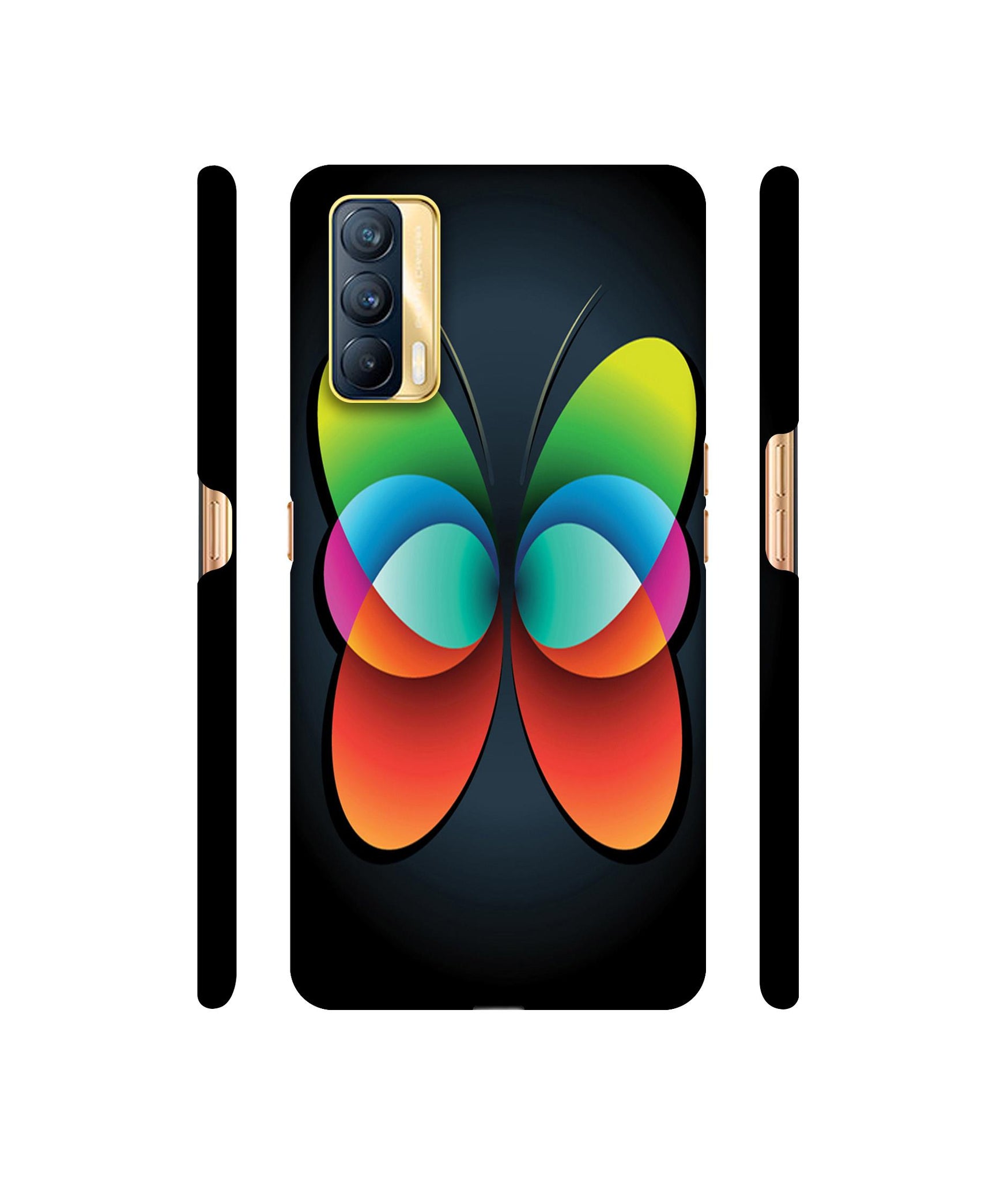 Colourfull Butterfly Designer Hard Back Cover for Realme X7 5G