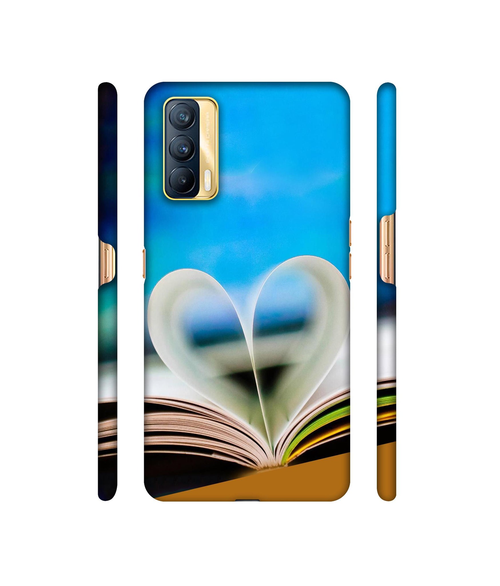 Love Book Designer Hard Back Cover for Realme X7 5G