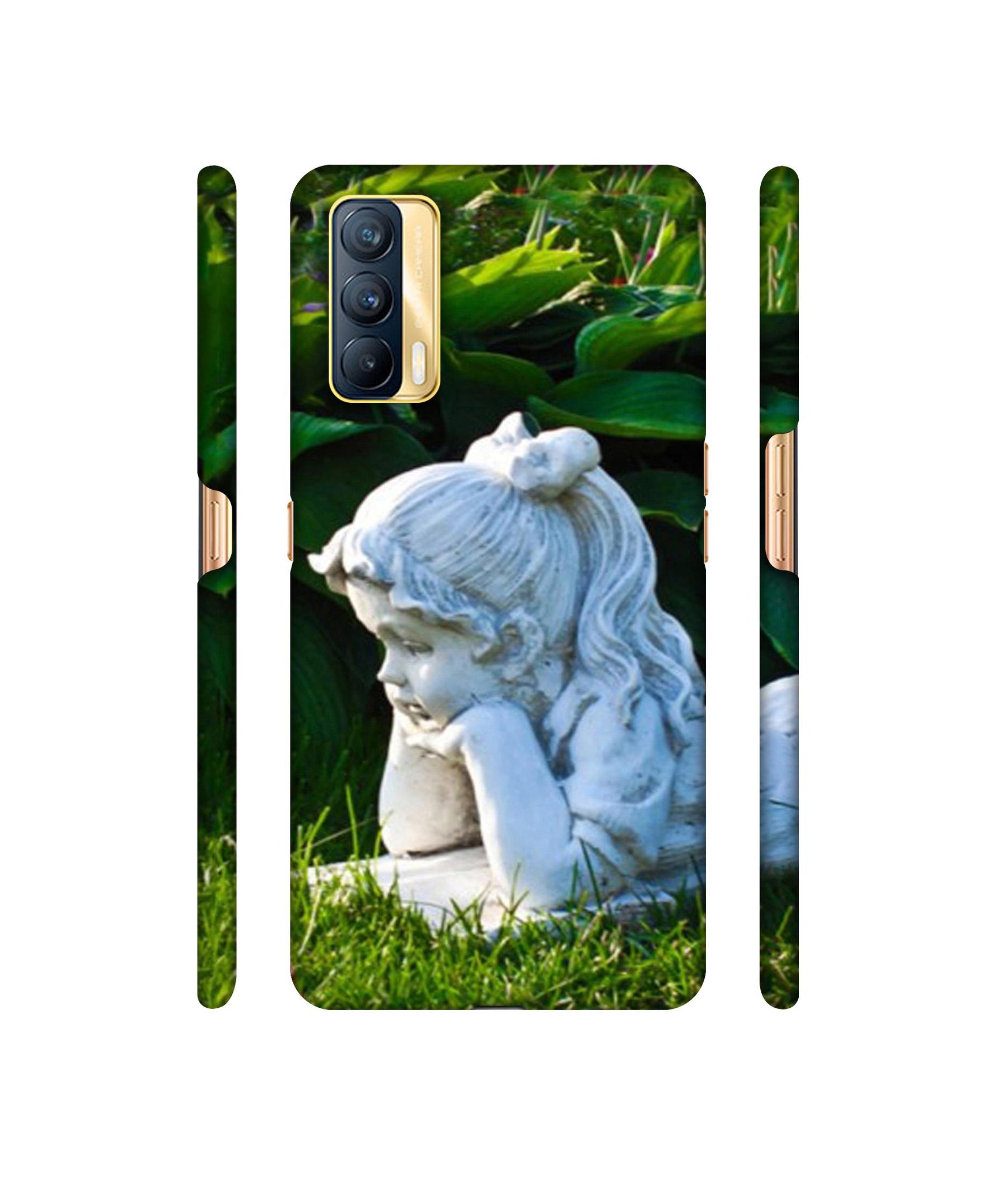 Statue of Girl Designer Hard Back Cover for Realme X7 5G