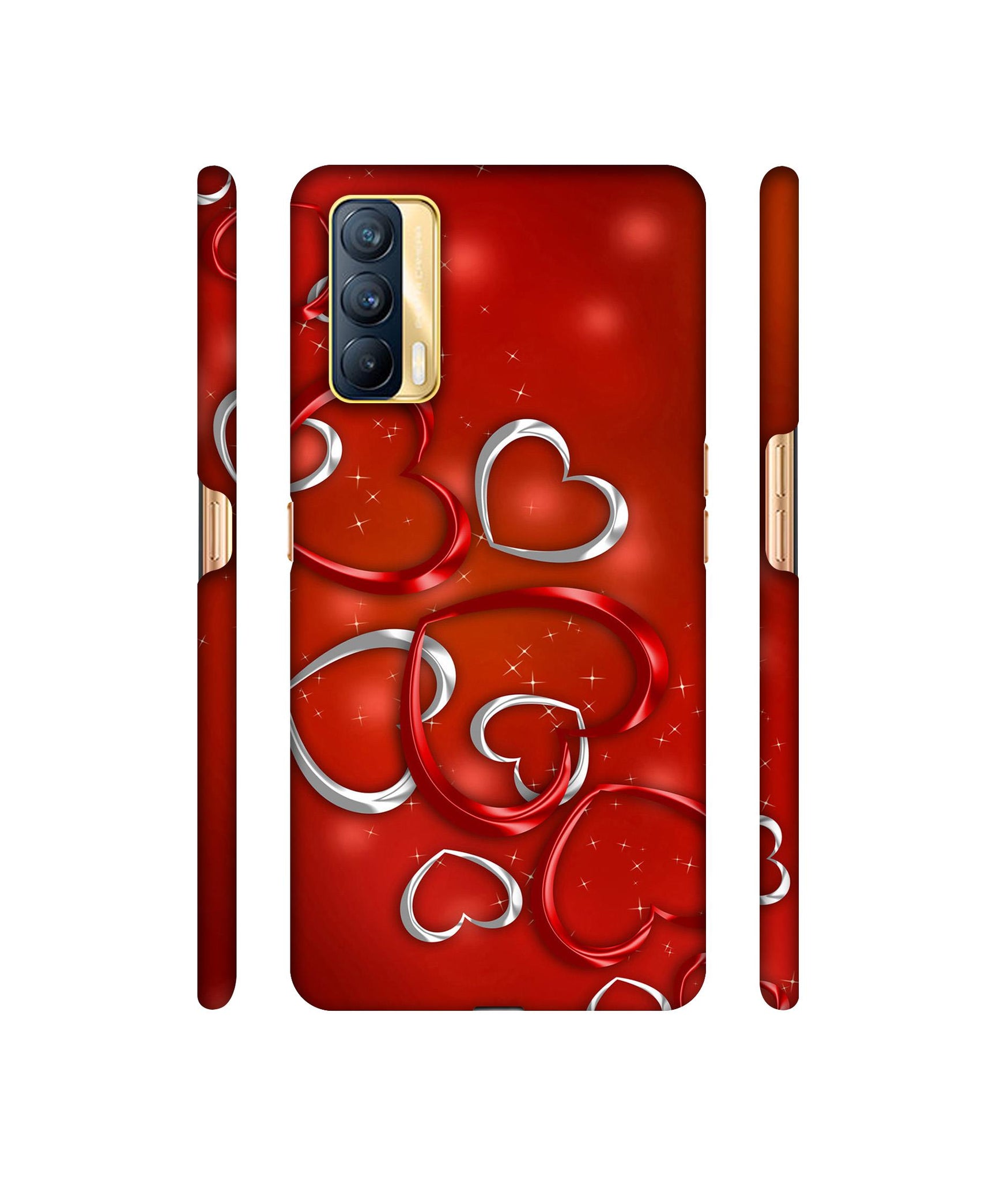 Hearts Designer Hard Back Cover for Realme X7 5G
