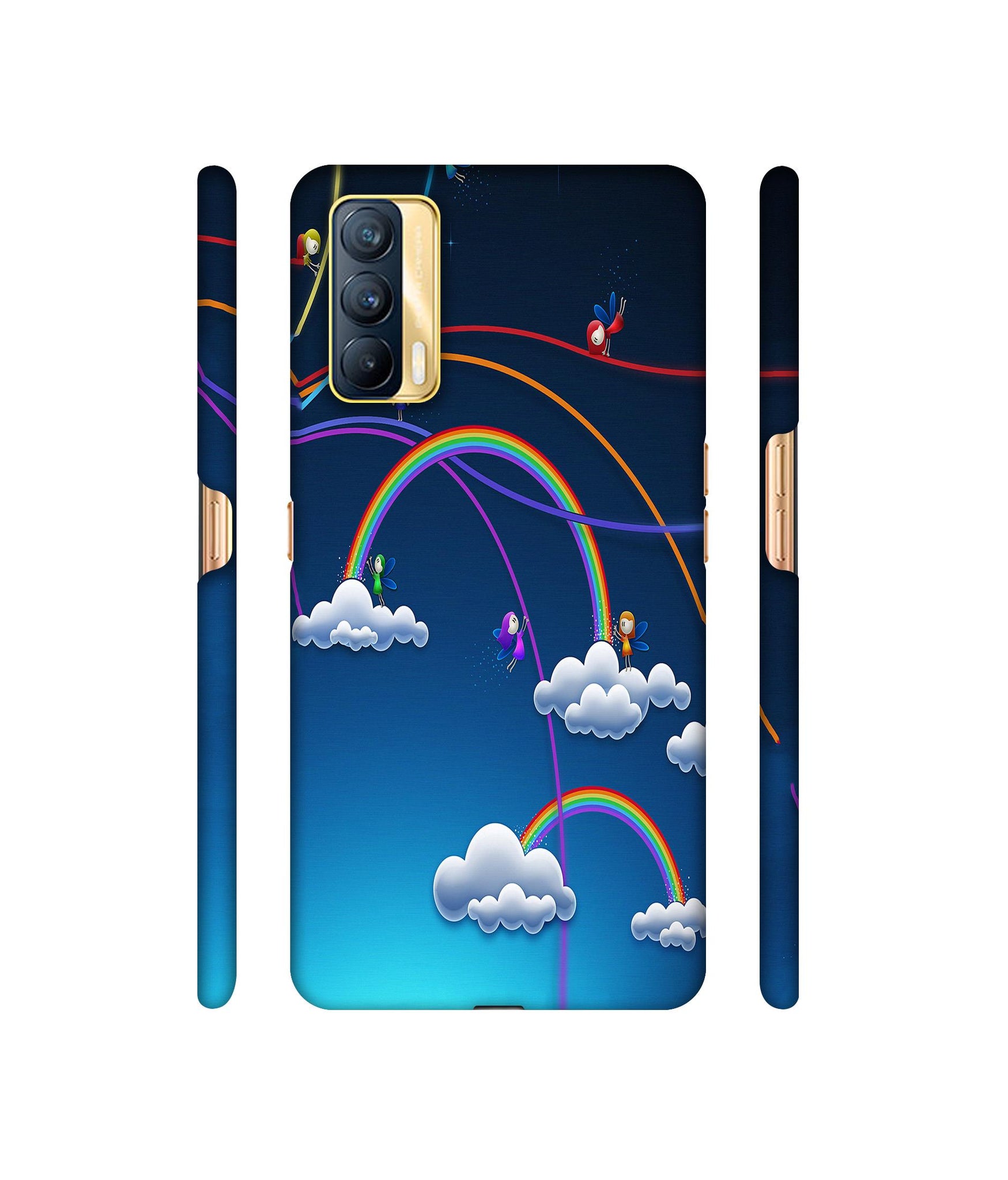 Rainbow Designer Hard Back Cover for Realme X7 5G