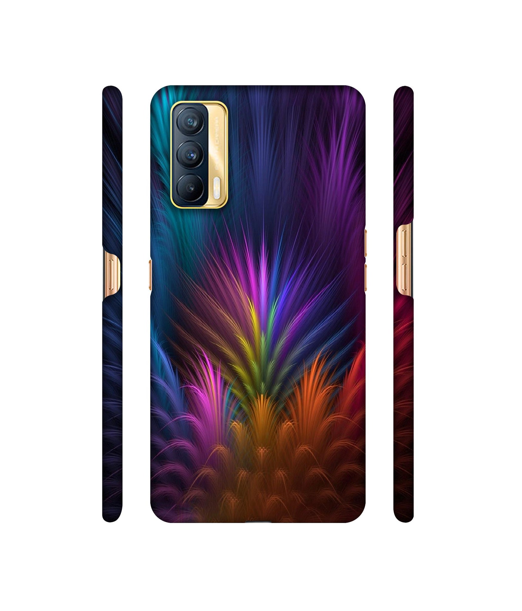 Multicoloured Designer Hard Back Cover for Realme X7 5G