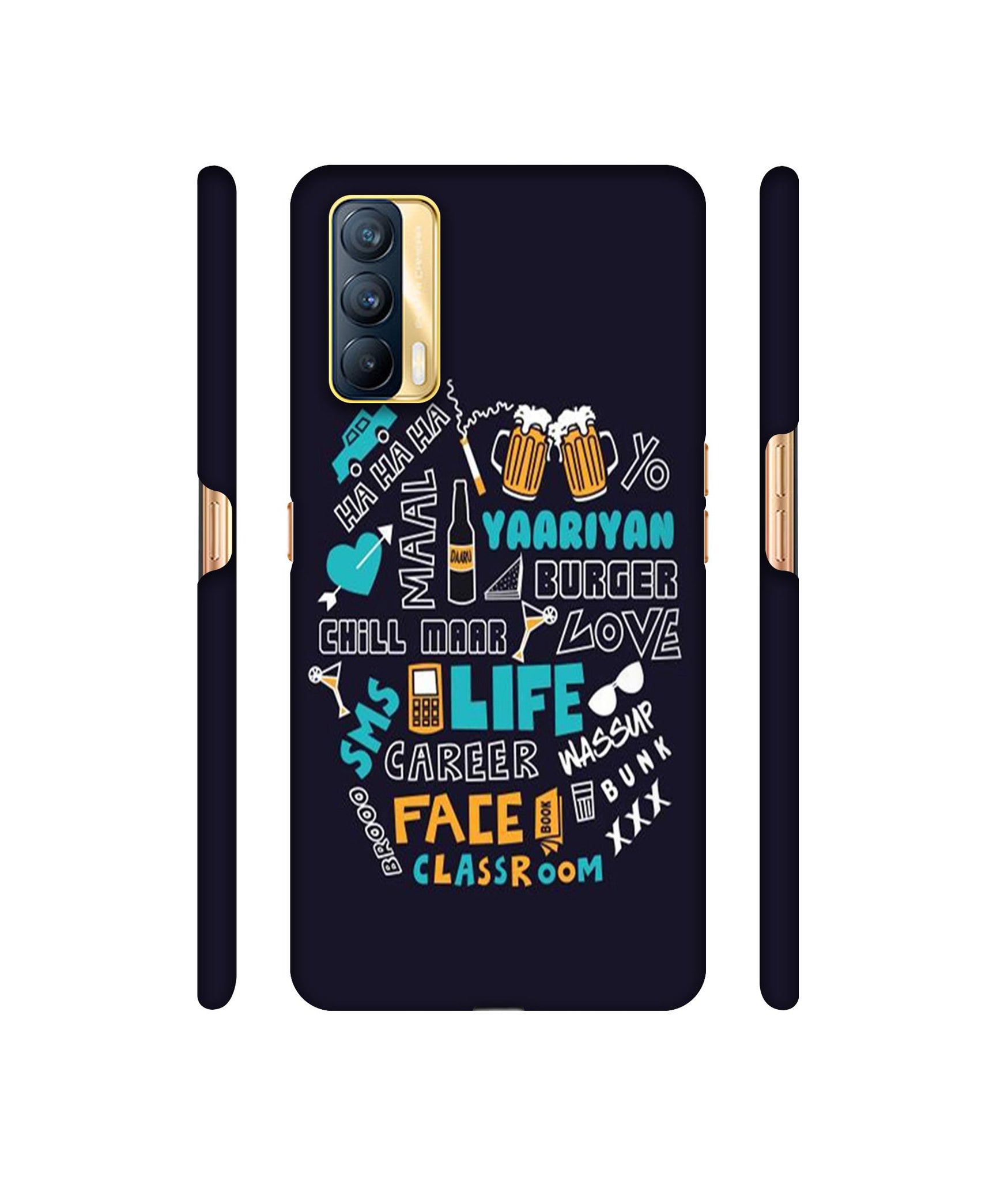 Funny Quote Designer Hard Back Cover for Realme X7 5G